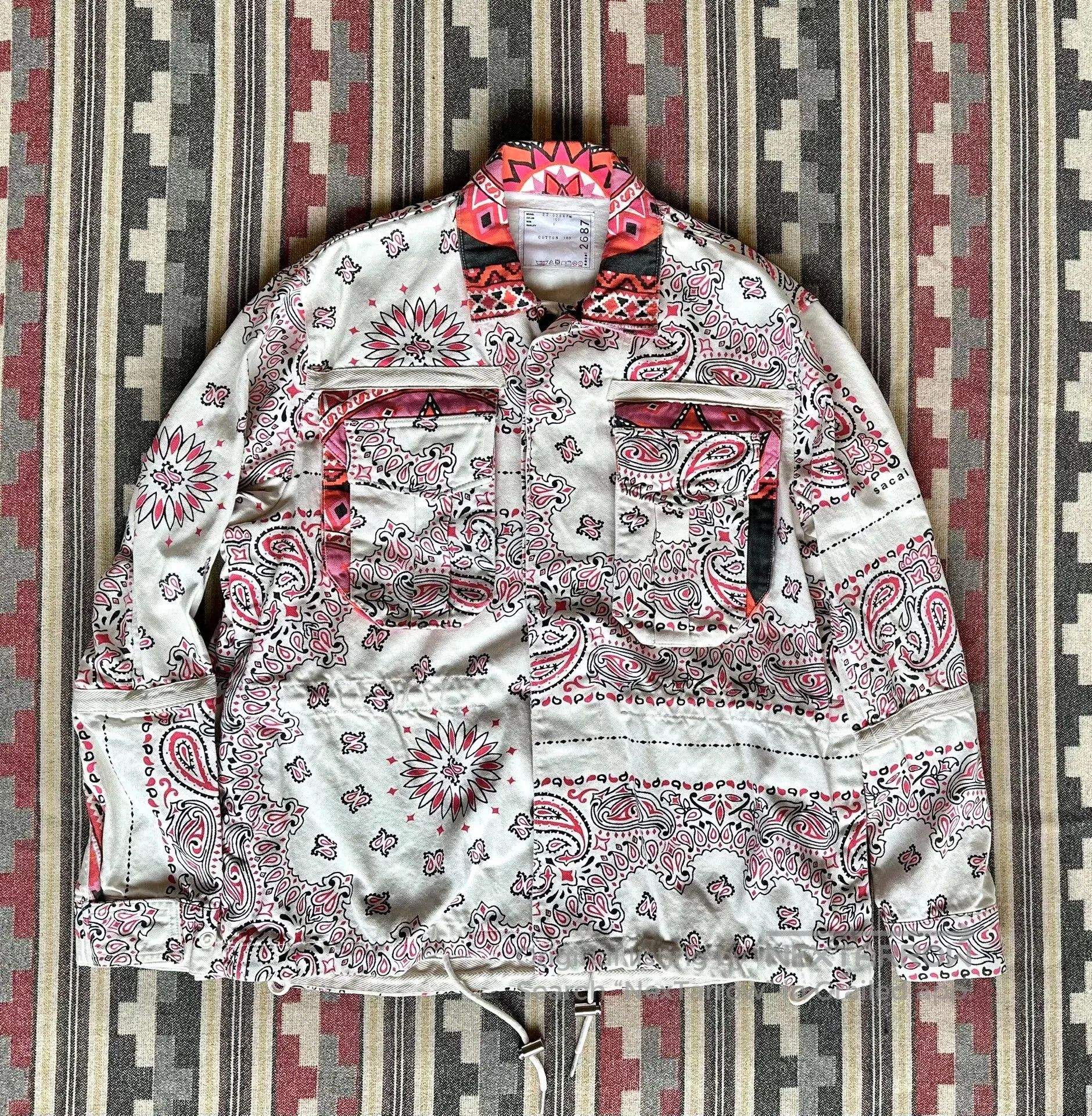 Sacai Bandana Print Blouson Jacket.