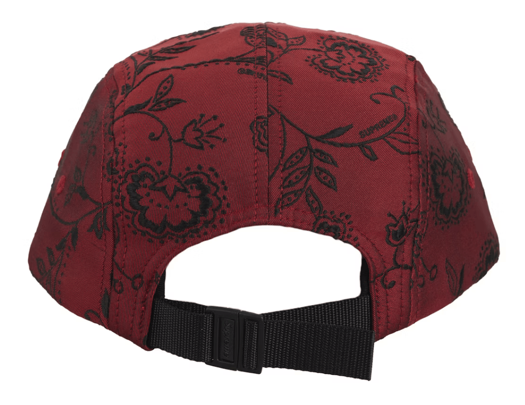 Supreme Supreme Floral Jacquard Camp Cap Red Sz Adjustable Size ONE SIZE - 2 Thumbnail