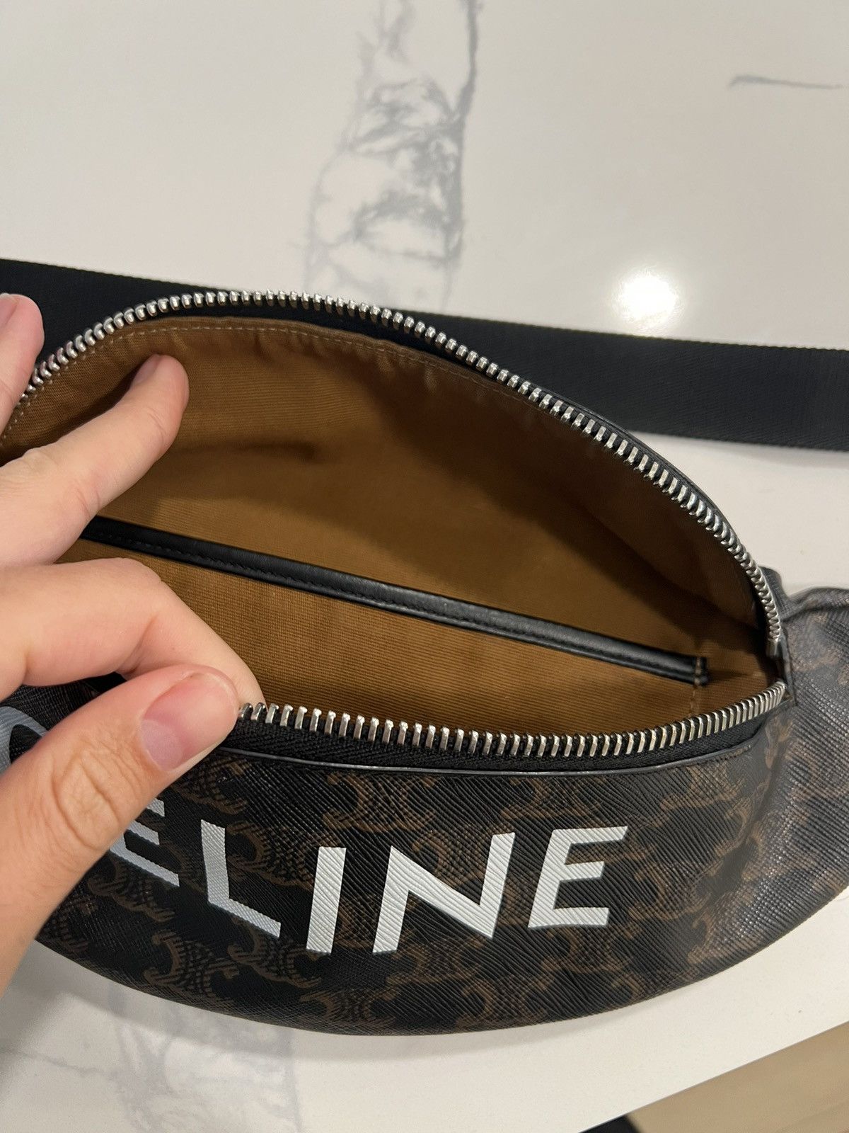 Celine × Hedi Slimane Triomphe Monogram Belt bag Size ONE SIZE - 5 Thumbnail