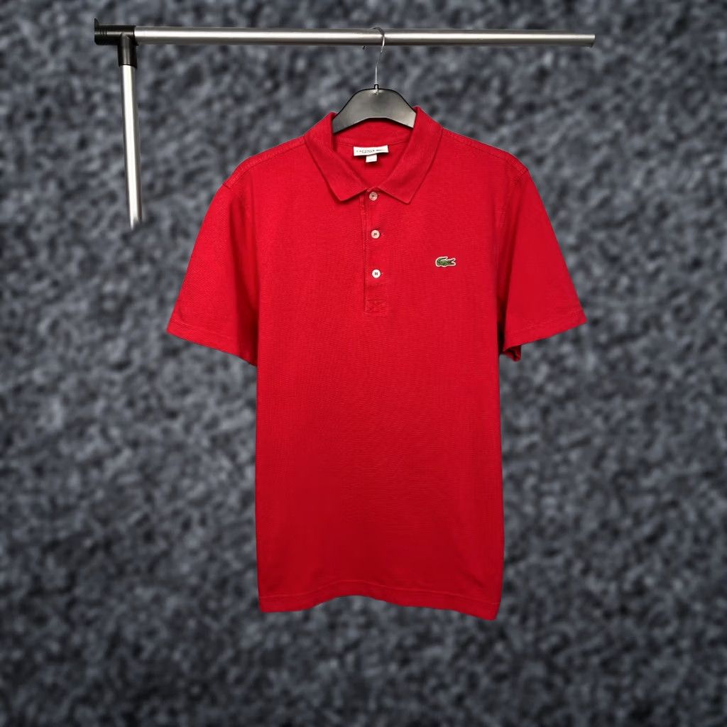 Lacoste Vintage Mens Polo Shirt Size 5 L Polo Shirt Red Mens XS?