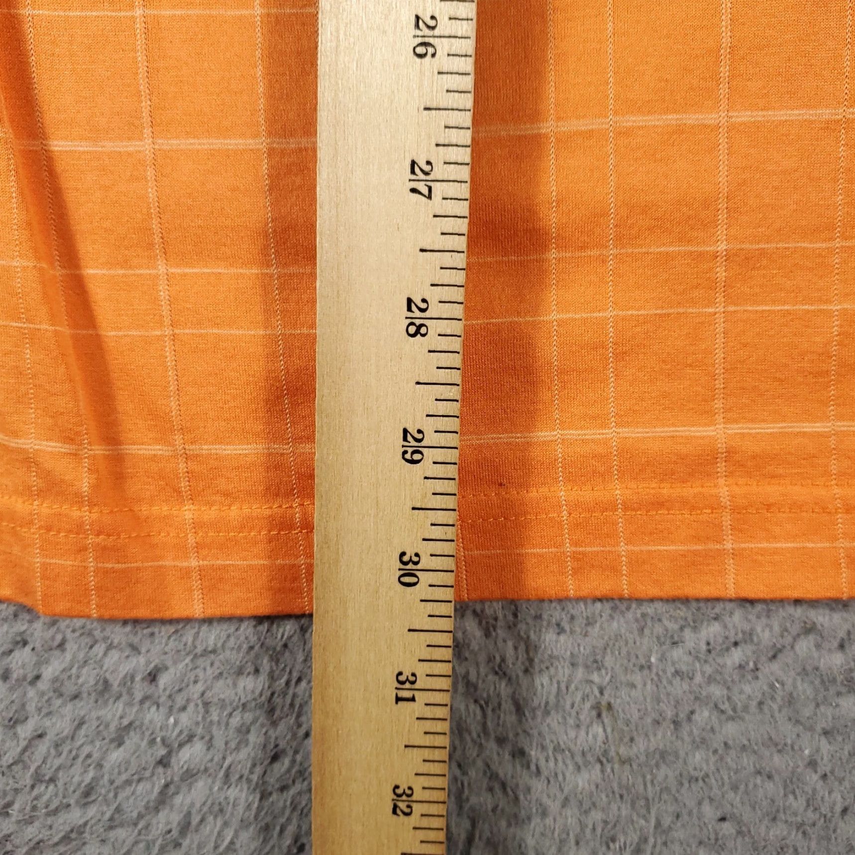 Tommy Hilfiger Vintage Tommy Hilfiger Polo Shirt Men XL Orange Check Casual Short Sleeve Size US XL / EU 56 / 4 - 5 Thumbnail