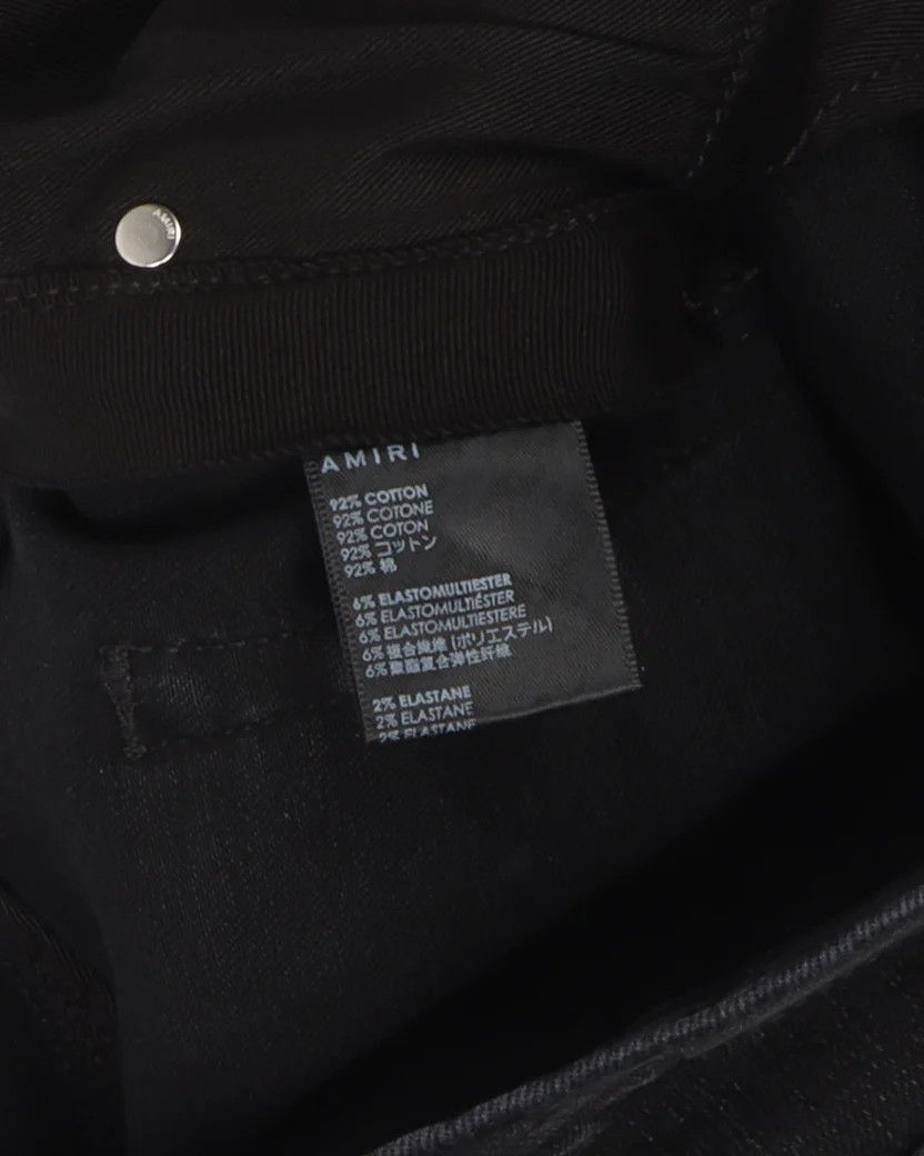 Amiri × Wes Lang o1w1db10125 Reaper Logo Jean in Black Size US 30 / EU 46 - 3 Thumbnail