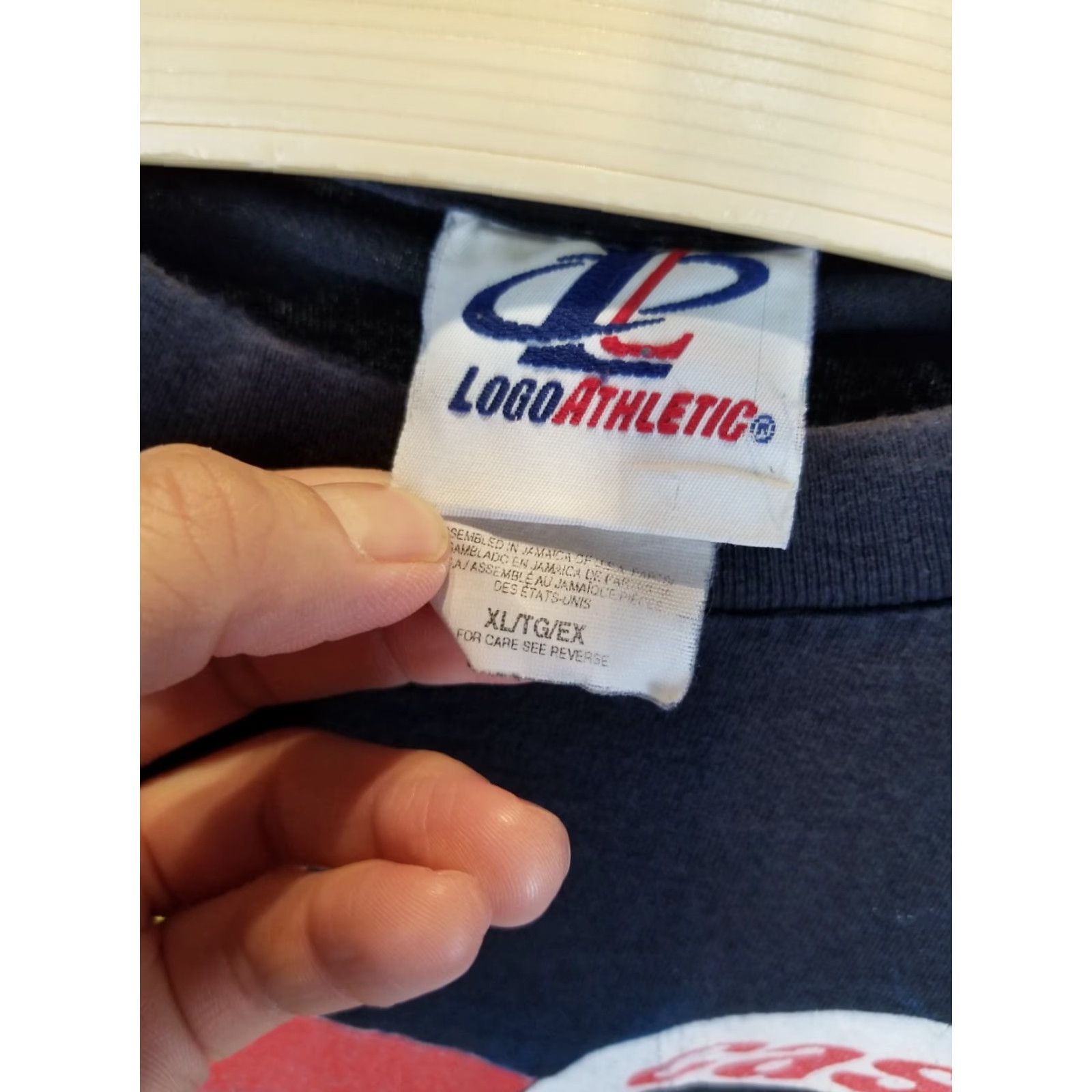 Logo Athletic VINTAGE John Force NHRA GTX Winston Drag Racing Black T-Shirt XL Clothing Model: adidas Trefoil? (Note: This line is incorrect per rules; see final.) Size US XL / EU 56 / 4 - 6 Thumbnail