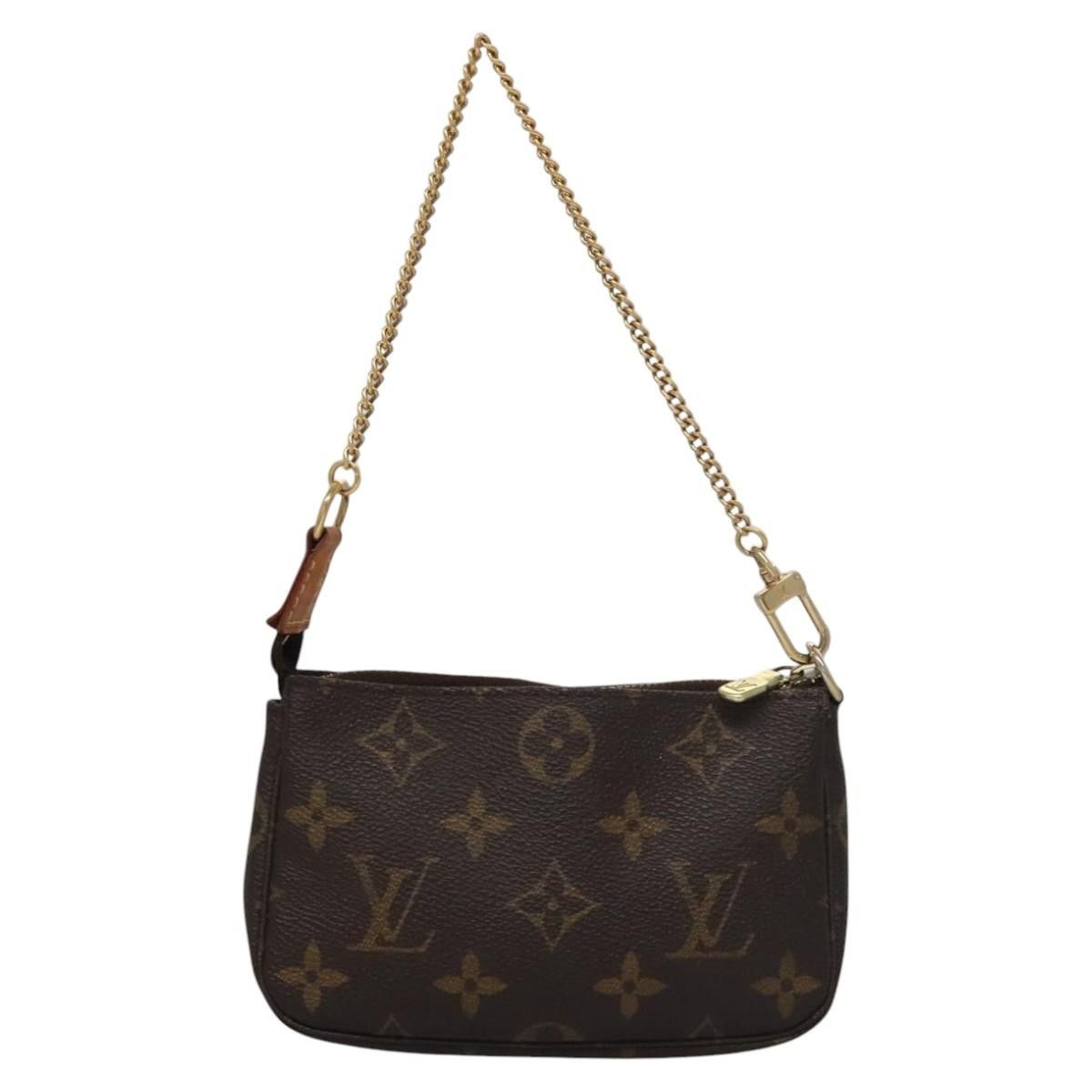 Louis Vuitton Mini Pochette Accessoires Brown Canvas Clutch Bag Size ONE SIZE - 1 Thumbnail