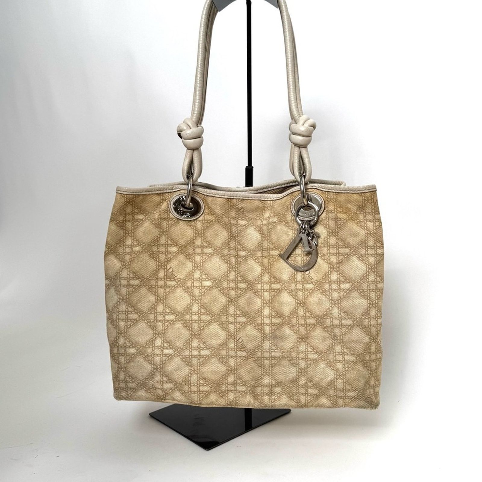 Dior Dior canvas Canage shoulder tote with knotted leather straps Size ONE SIZE - 2 Thumbnail
