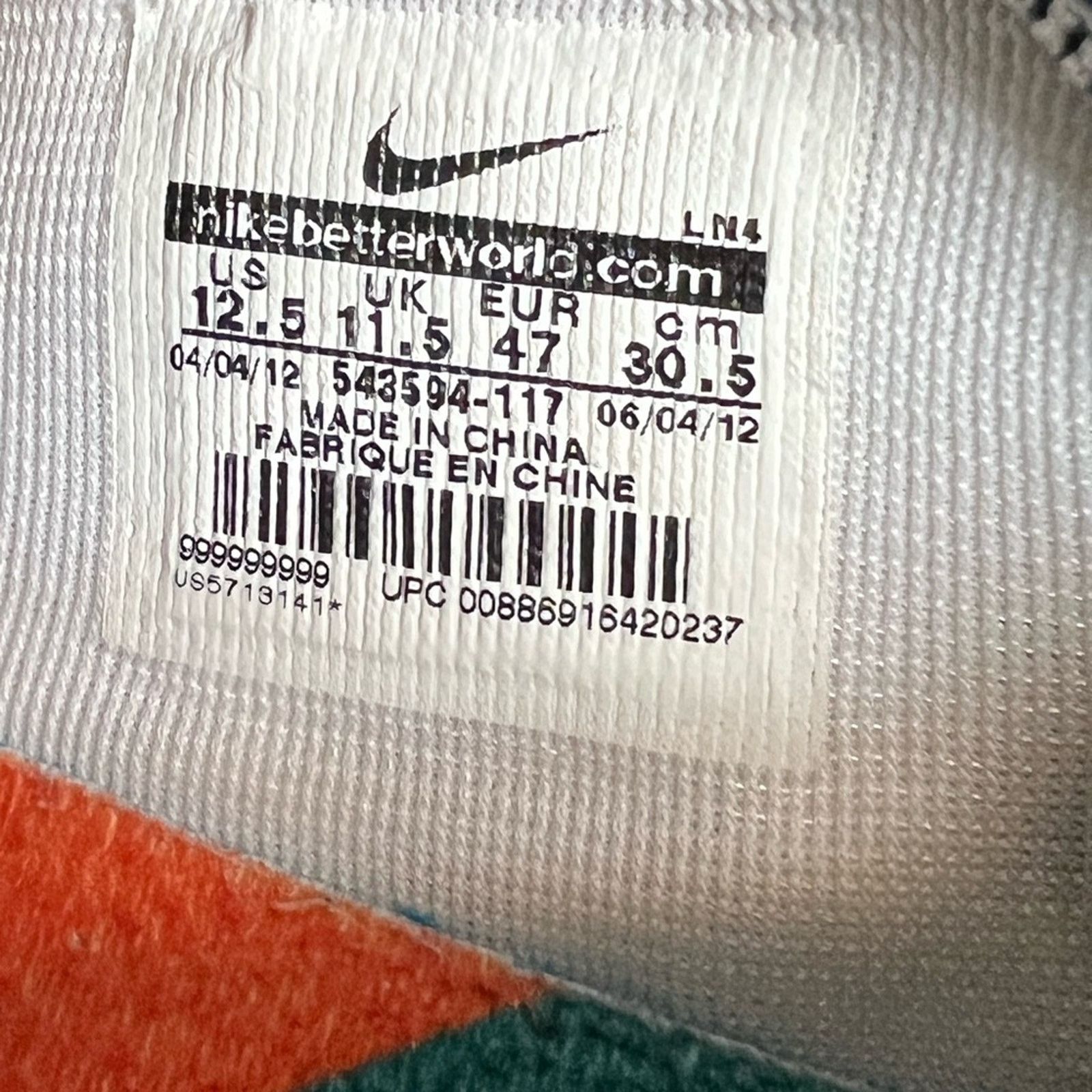 Nike Nike NFL Lunar TR1 Trainer Shoes Miami Dolphins 12.5 RARE Size US 12.5 / EU 45-46 - 9 Thumbnail