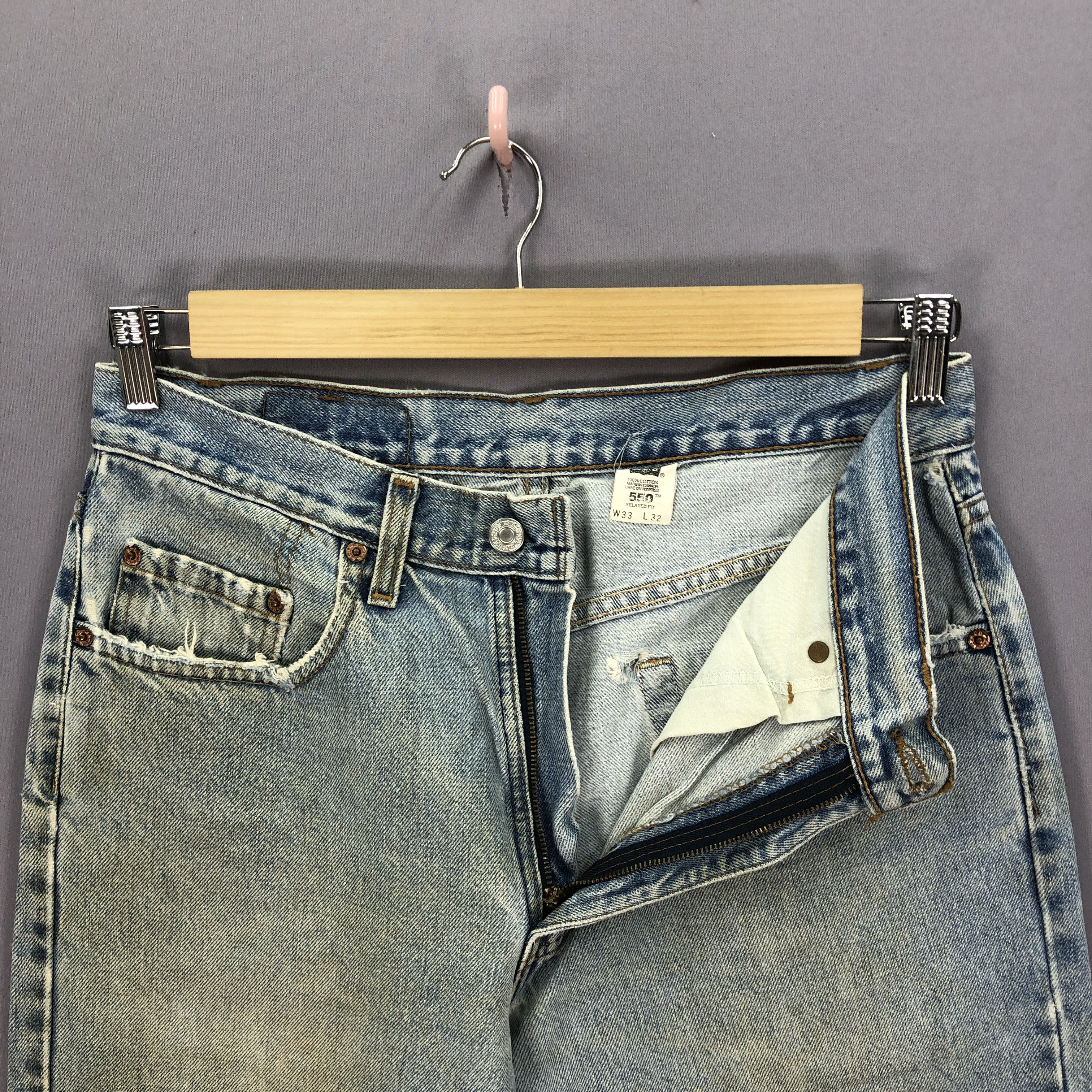 Levi's Vintage Levis 550 Stonewash Jeans Levi's Mud Faded Denim Size US 30 / EU 46 - 5 Thumbnail
