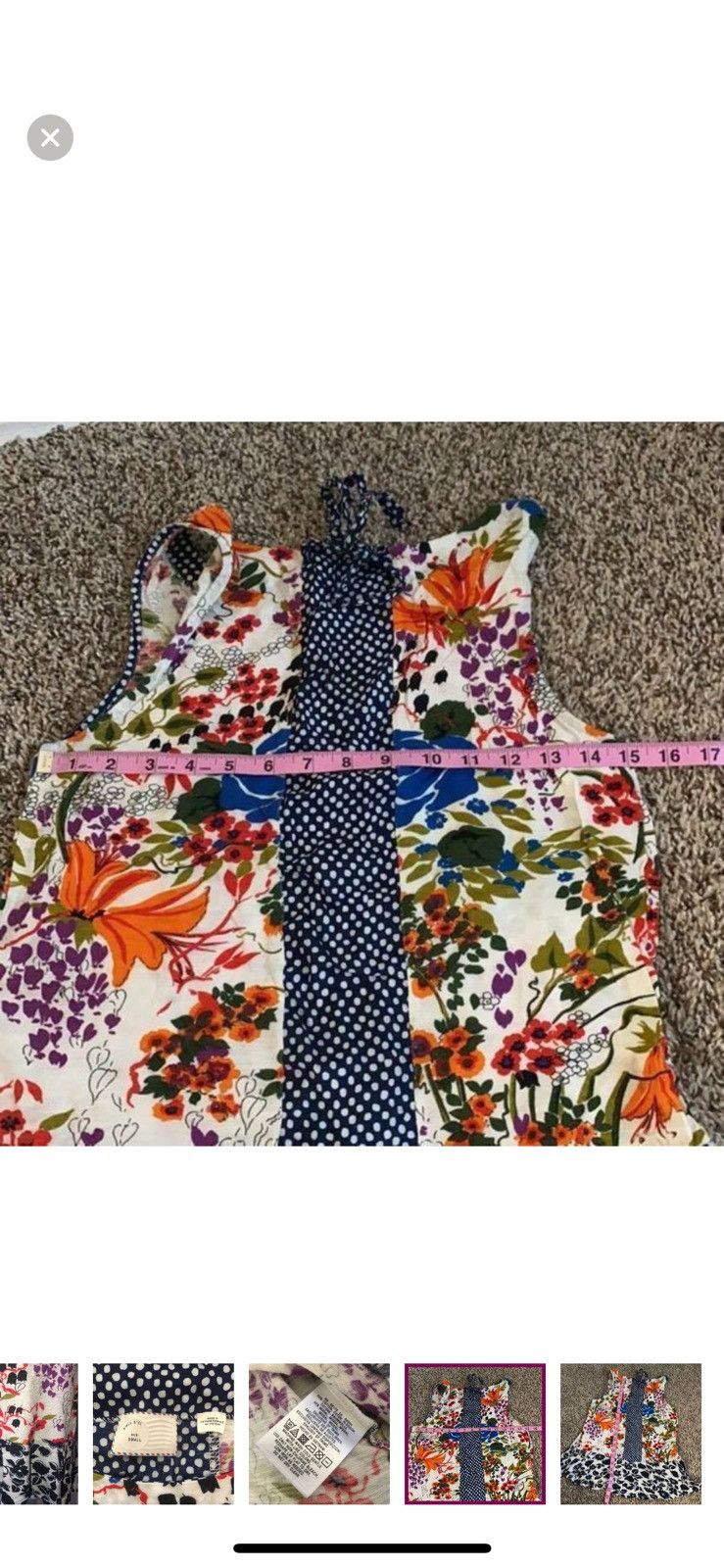 Anthropologie Anthropologie postmark small cultivar floral tank top Size S / US 4 / IT 40 - 6 Thumbnail