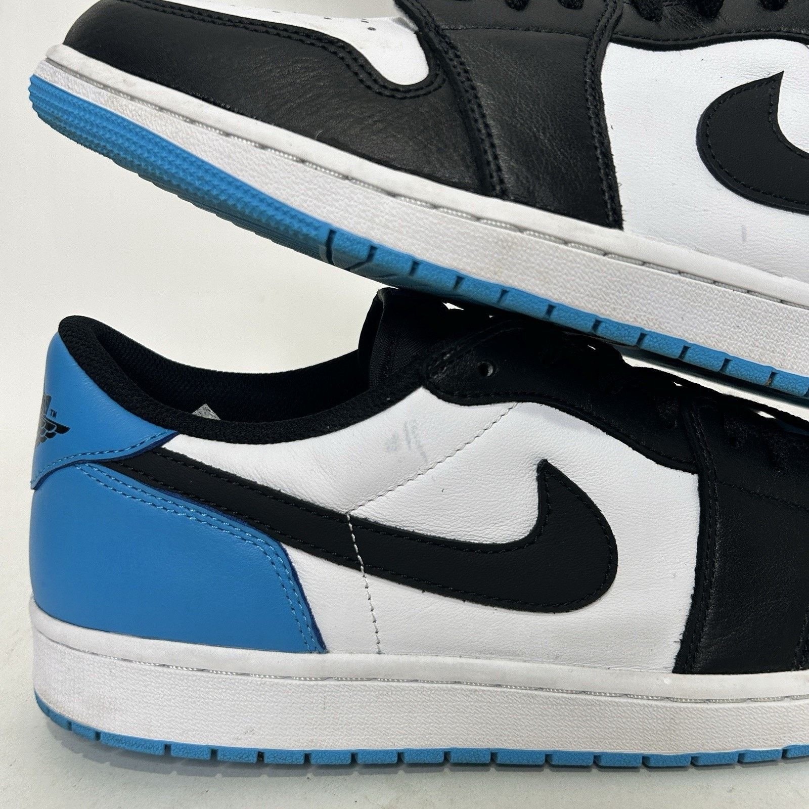 Jordan Brand Nike Air Jordan 1 Low Retro “UNC/Black Powder Blue White” Size US 15 / EU 48 - 8 Thumbnail