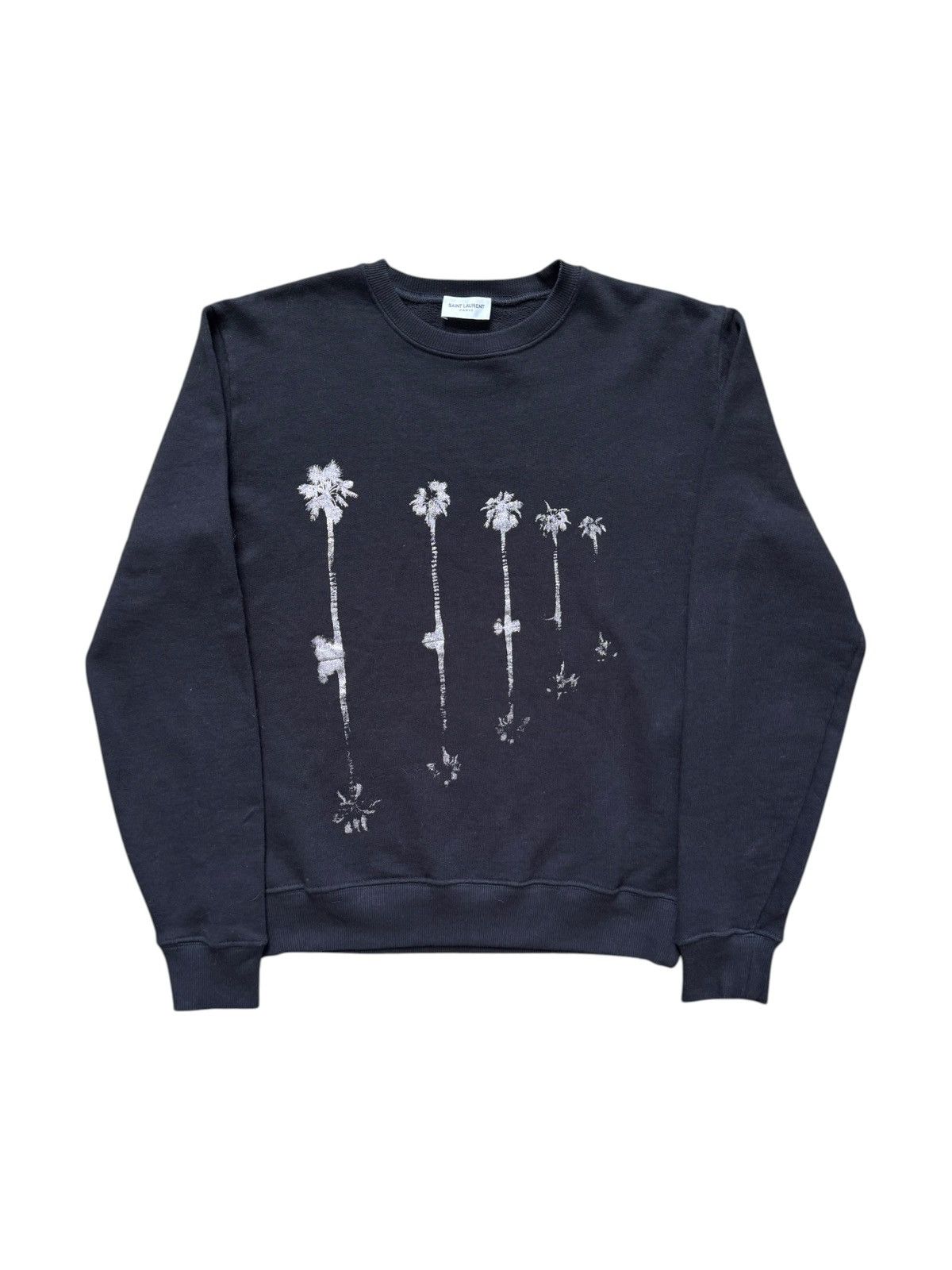Saint Laurent Paris Saint Laurent 2020 Black Palm Tree Sweatshirt Size US S / EU 44-46 / 1 - 1 Thumbnail
