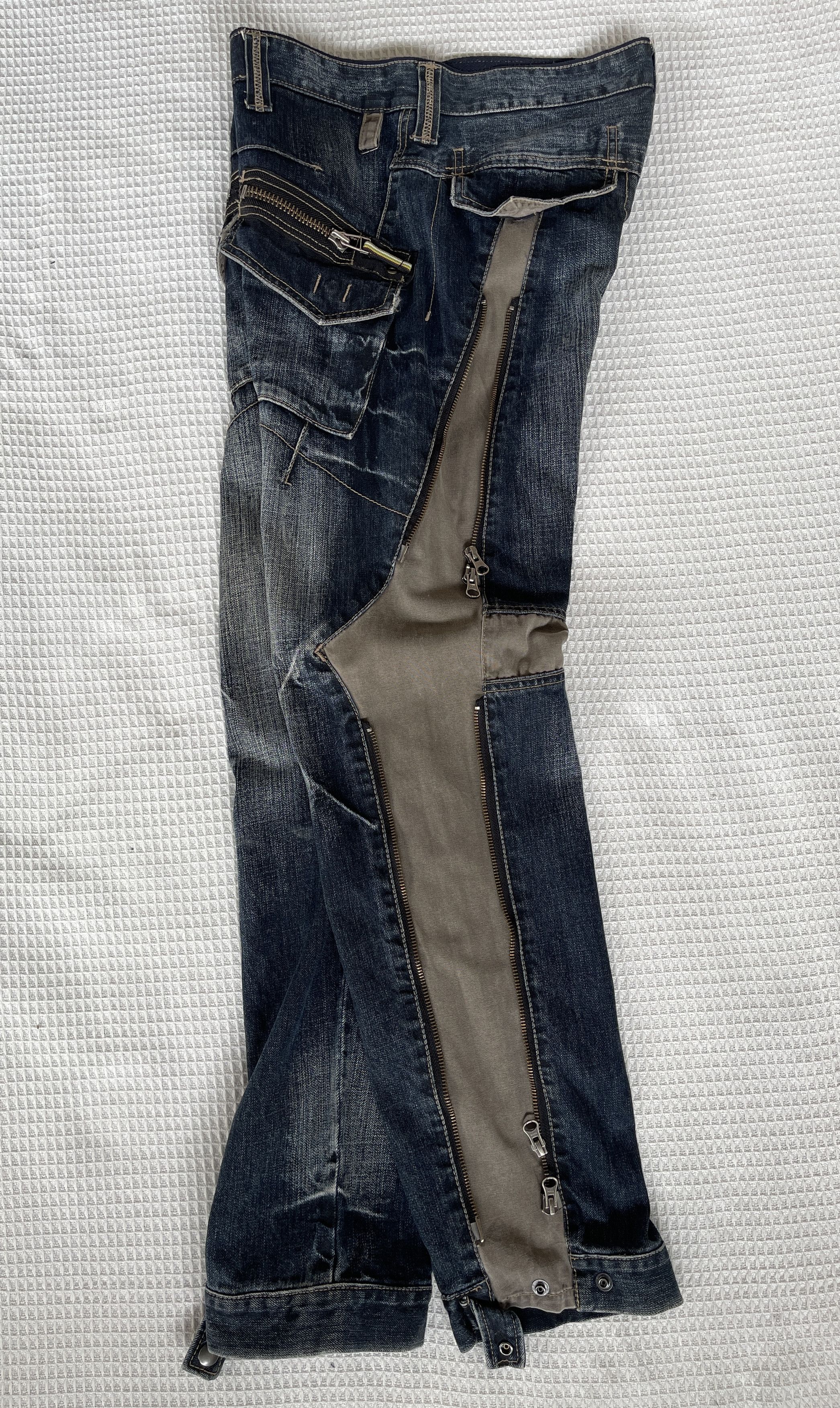 PPFM ’90s🔥PPFM🔥Bondage Hybrid Cargo Pants Zipper Clad Size US 33 - 3 Thumbnail
