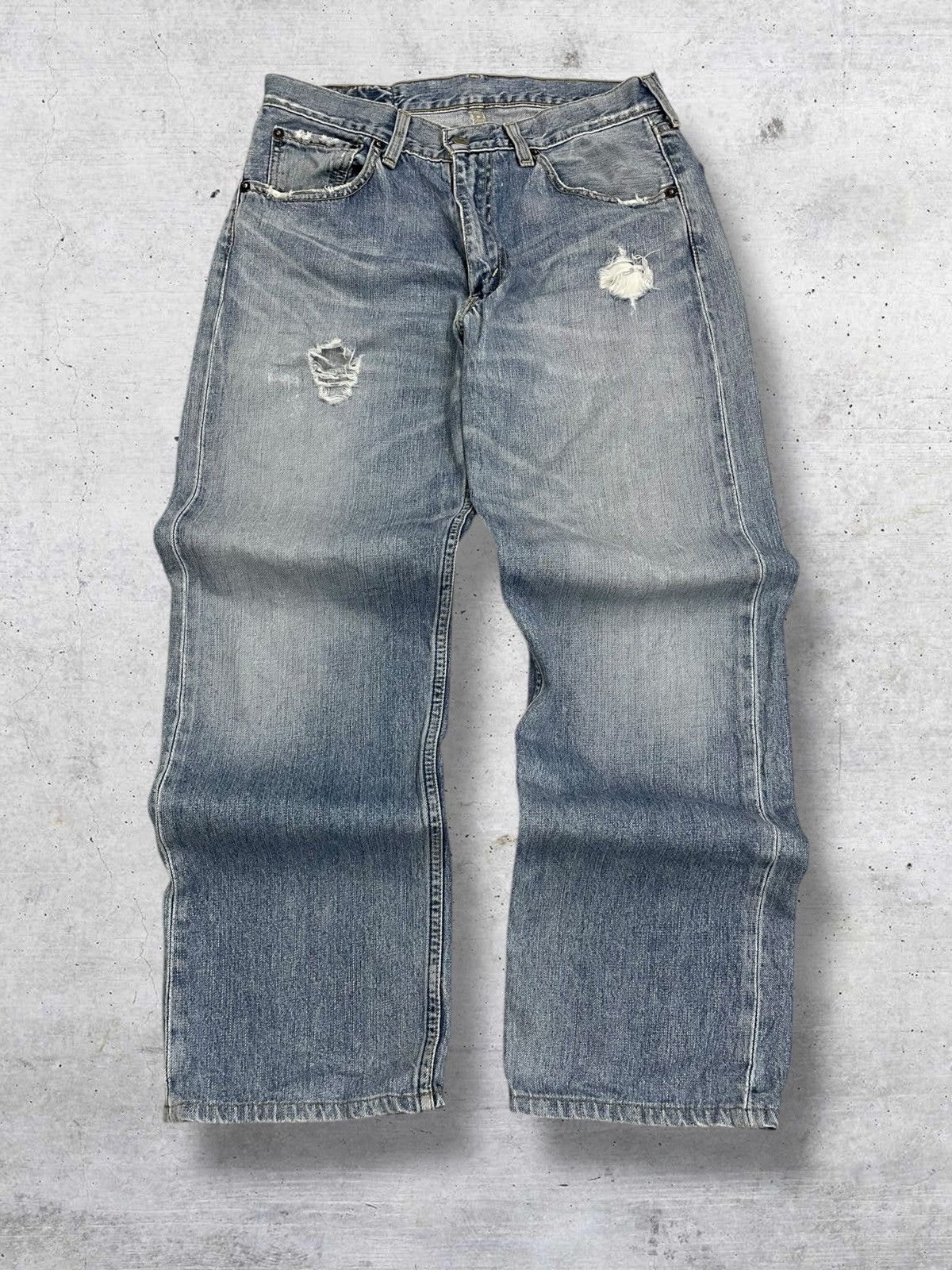 VINTAGE 503 LEVIS USA DESIGNER 90S OLD DISTRESSED OG DENIM