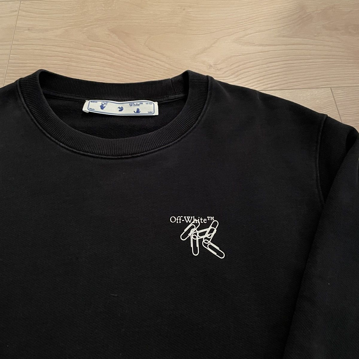 Off-White Off White Paperclip Crewneck Size US M / EU 48-50 / 2 - 2 Thumbnail