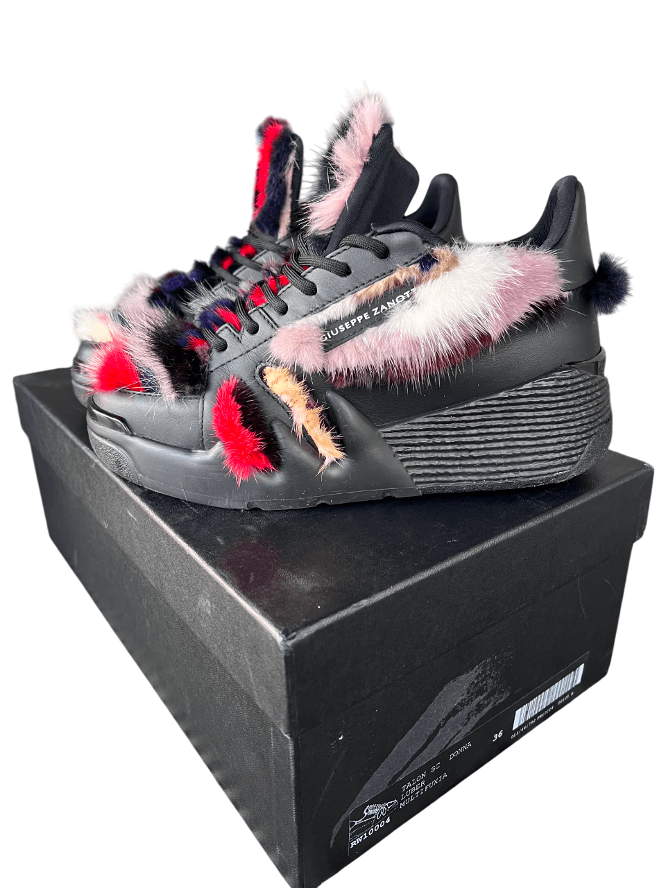 Giuseppe Zanotti Sneakers with fur Size US 6 / IT 36 - 2 Thumbnail