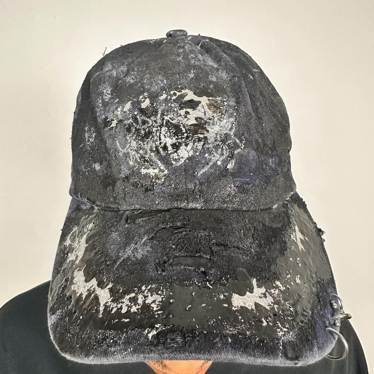 Other ASTROBOI* Black & Blue Indie Barbed Wire Pierced Hat Size ONE SIZE - 8 Thumbnail