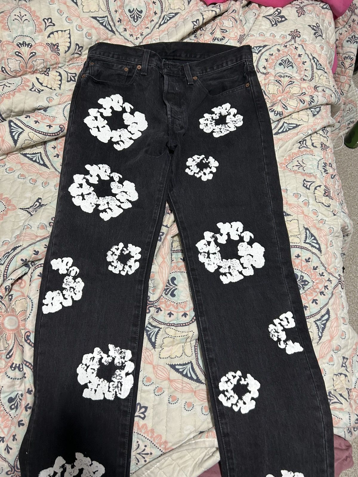 DENIM TEARS Black denim tear jeans Size US 32 / EU 48 - 1 Thumbnail