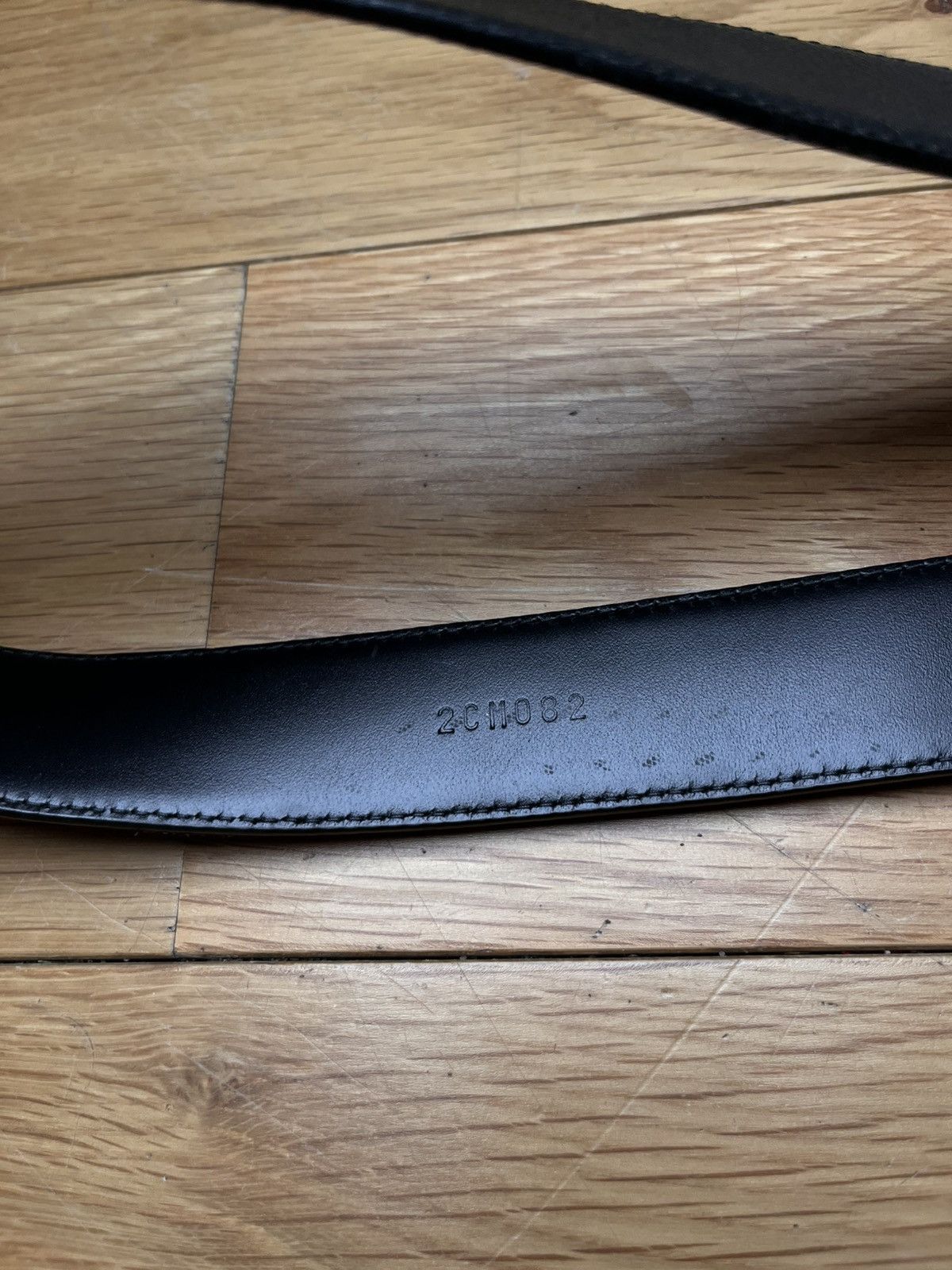 Prada Prada Leather Belt Black / Green Logo Length 90 cm Size 36 Size 36 - 6 Thumbnail