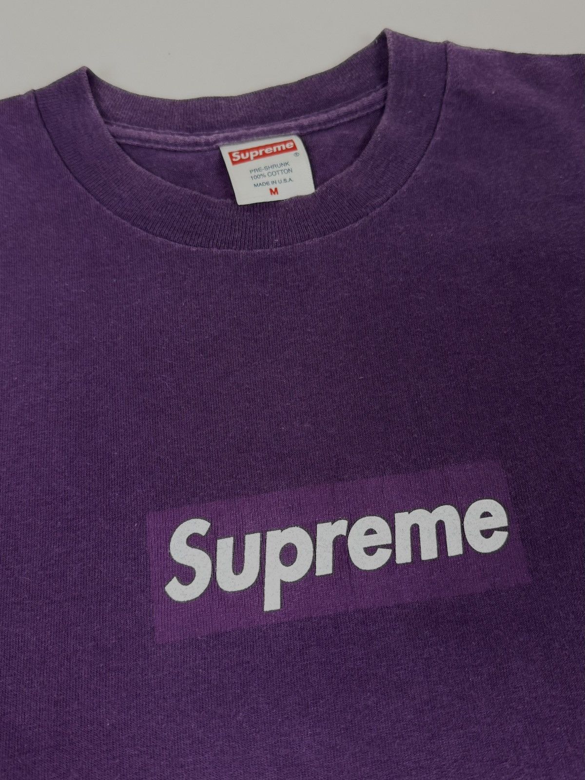 Supreme Supreme Purple Box Logo Tee 2001 Size US M / EU 48-50 / 2 - 3 Thumbnail