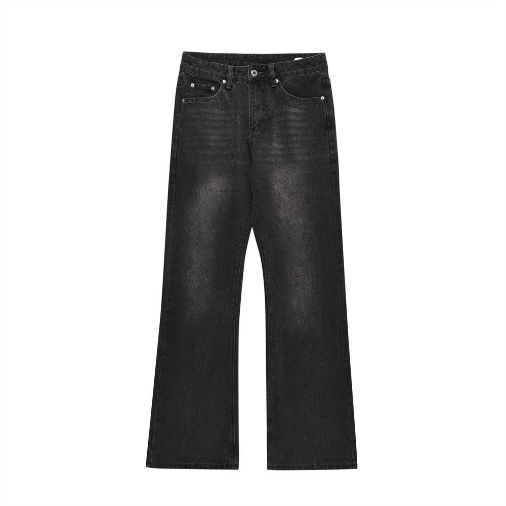 Japanese Brand × Jean Washed vintage casual men's loose wide-leg flared jeans Size US 32 / EU 48 - 1 Thumbnail