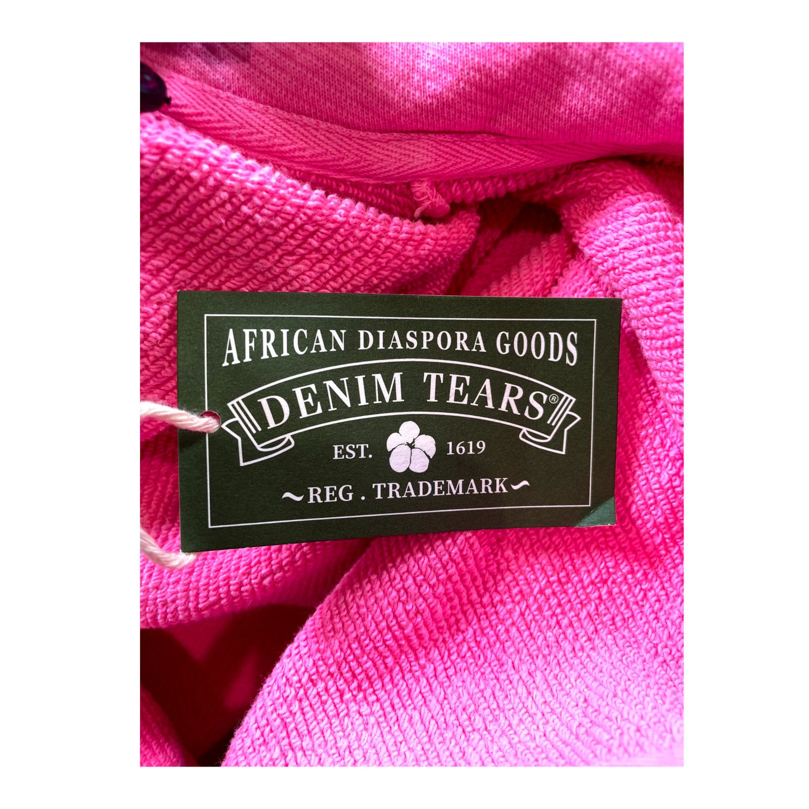 DENIM TEARS Denim Tears ADG Zip Up Pink Hoodie Size US L / EU 52-54 / 3 - 5 Thumbnail