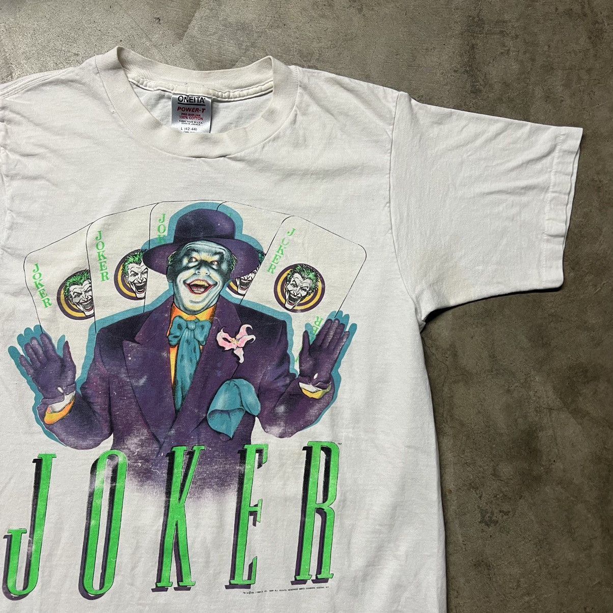 DC Comics × Vintage Vintage 1989 DC Comics Batman The JokerT-Shirt Size US L / EU 52-54 / 3 - 1 Thumbnail