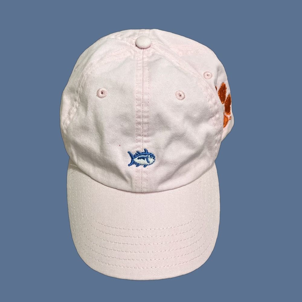 Southern Tide SOUTHERN TIDE Skipjack Pink Collegiate Clemson Hat Baseball Cap Unisex Adults Adjustable Pink Clemson Hat Size ONE SIZE - 1 Thumbnail