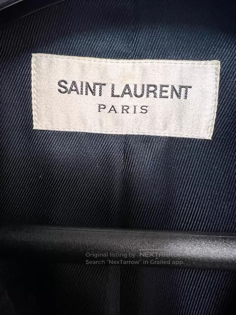 Saint Laurent Paris Saint Laurent Paris Wool Double-Breasted Trench Coat Jacke Size US M / EU 48-50 / 2 - 3 Thumbnail