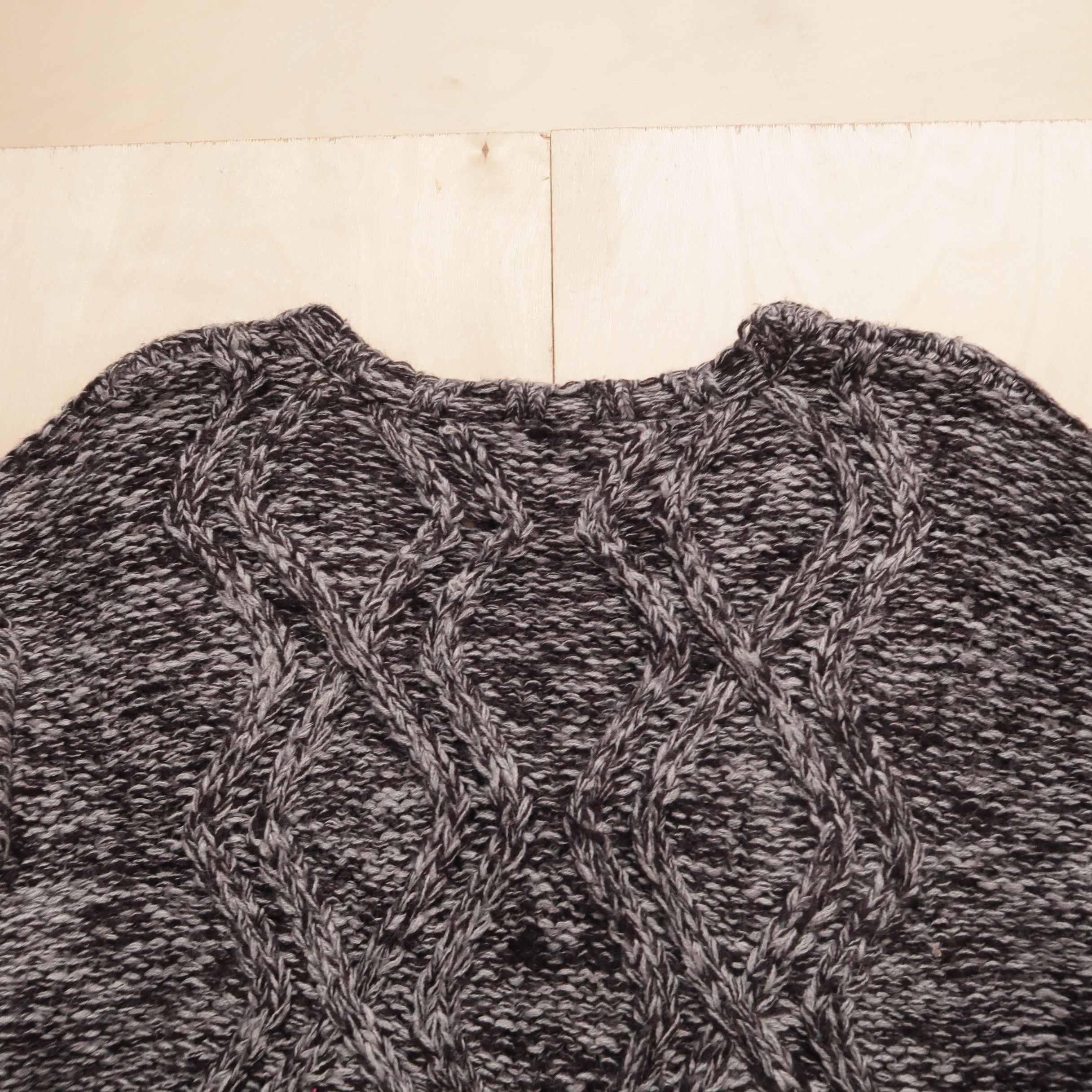 Japanese Brand 1990s Vanquish Japan - Cable Knit Cardigan CDG Size US L / EU 52-54 / 3 - 15 Thumbnail