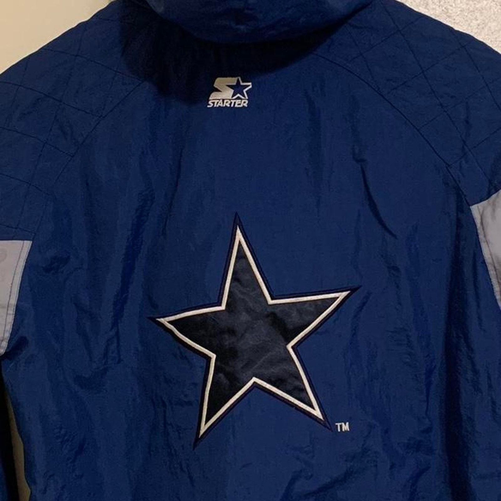 Starter Vintage 90s NFL Starter Dallas Cowboys Parka Jacket Size US XL / EU 56 / 4 - 5 Thumbnail