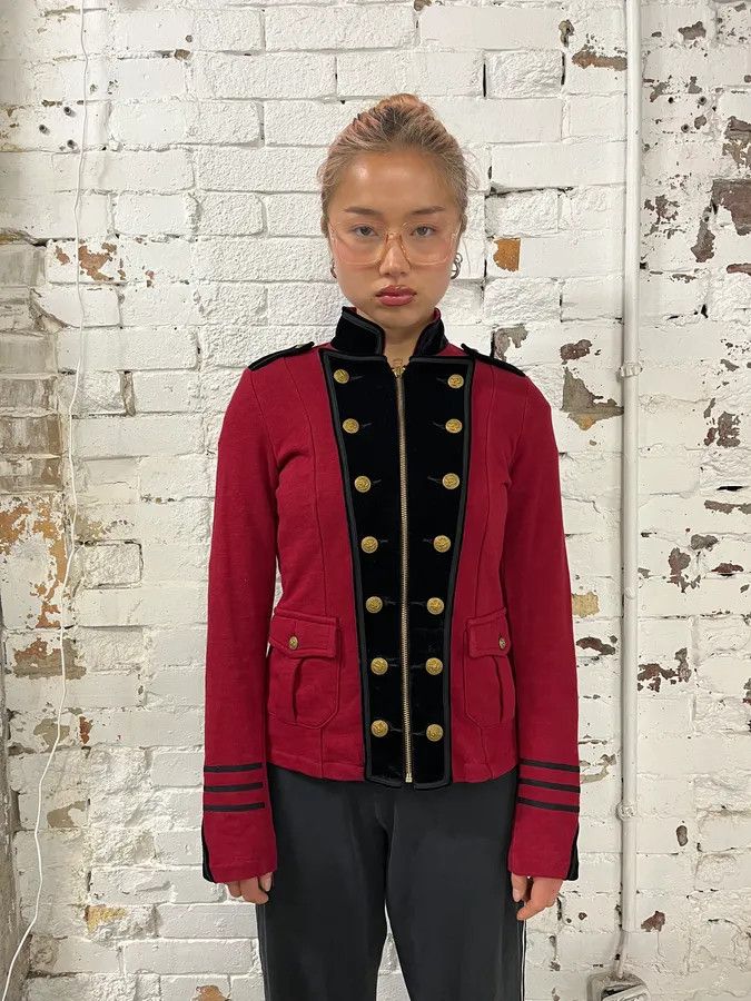 Polo Ralph Lauren Ralph Lauren Red Buttoned Officer Cardigan Sweater Size S / US 4 / IT 40 - 2 Thumbnail