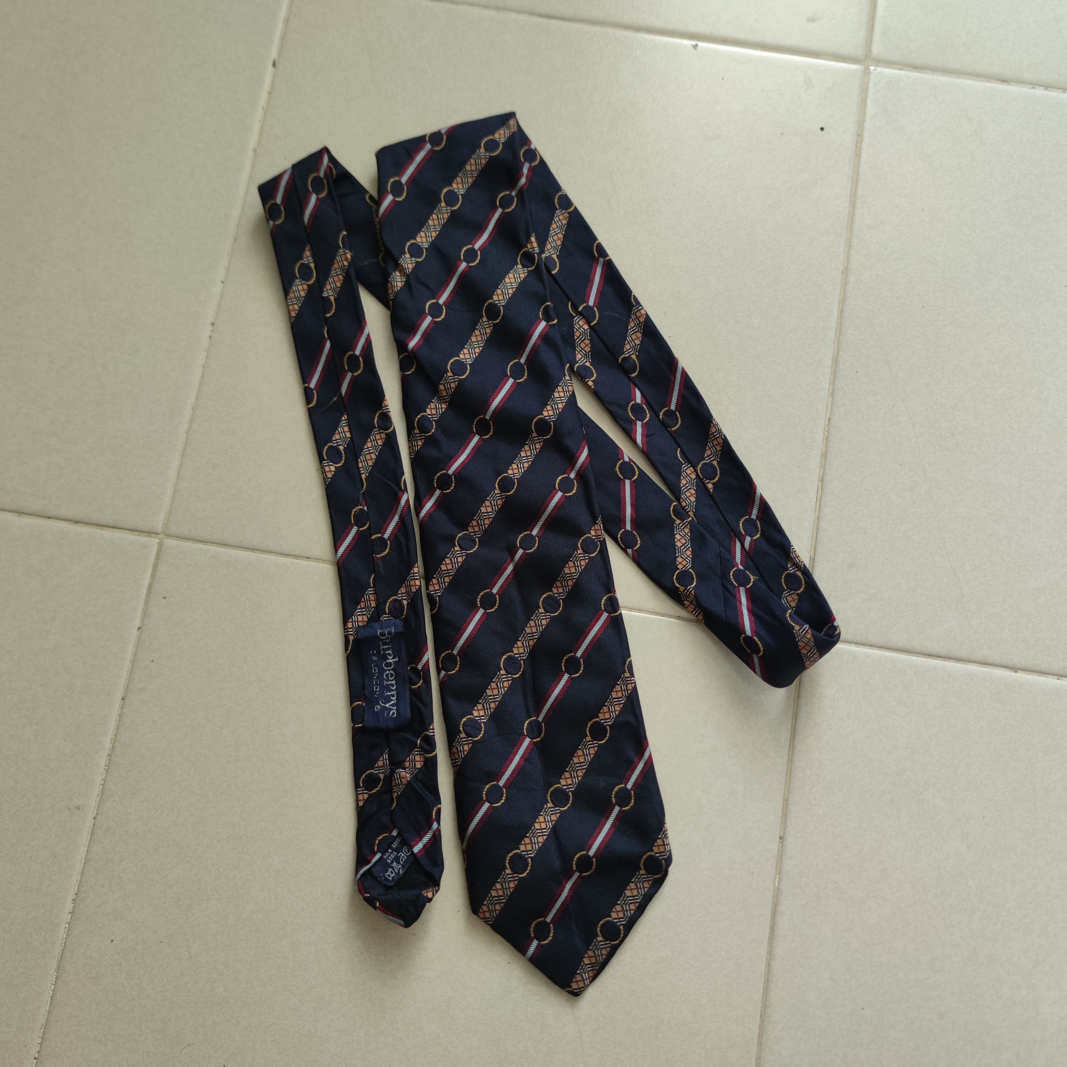 Burberry Prorsum VINTAGE BURBERRYS OF LONDON SILK NECKTIE MADE IN ITALY Size ONE SIZE - 2 Thumbnail