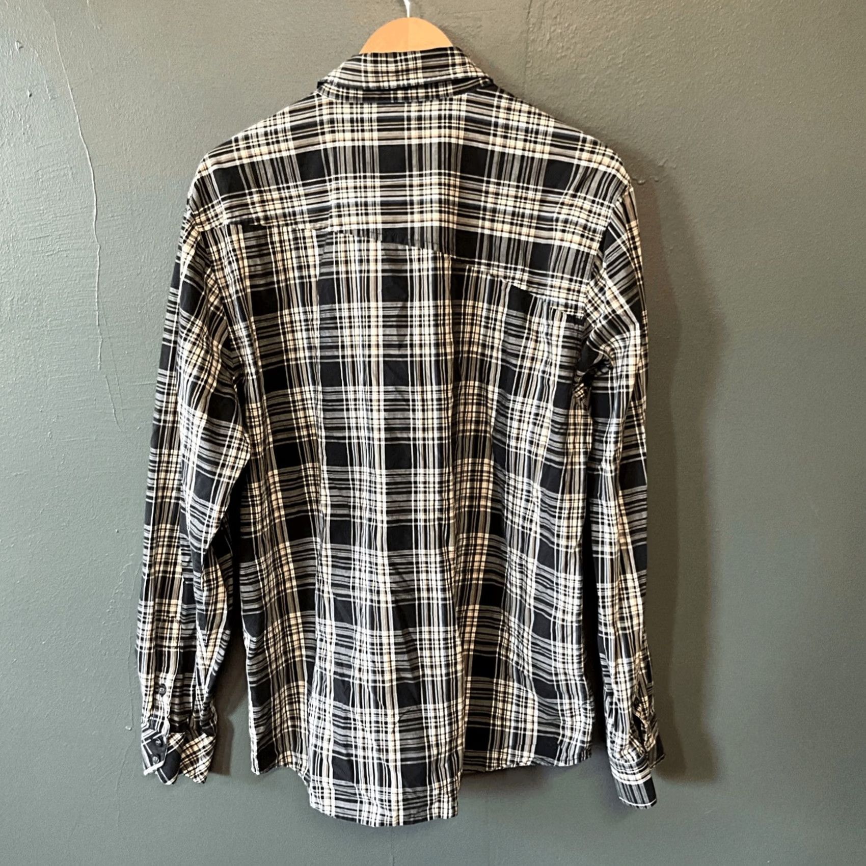 Volcom Volcom Shirt Mens XL Y2K Style Button Long Sleeve Plaid Black Size US XL / EU 56 / 4 - 3 Thumbnail