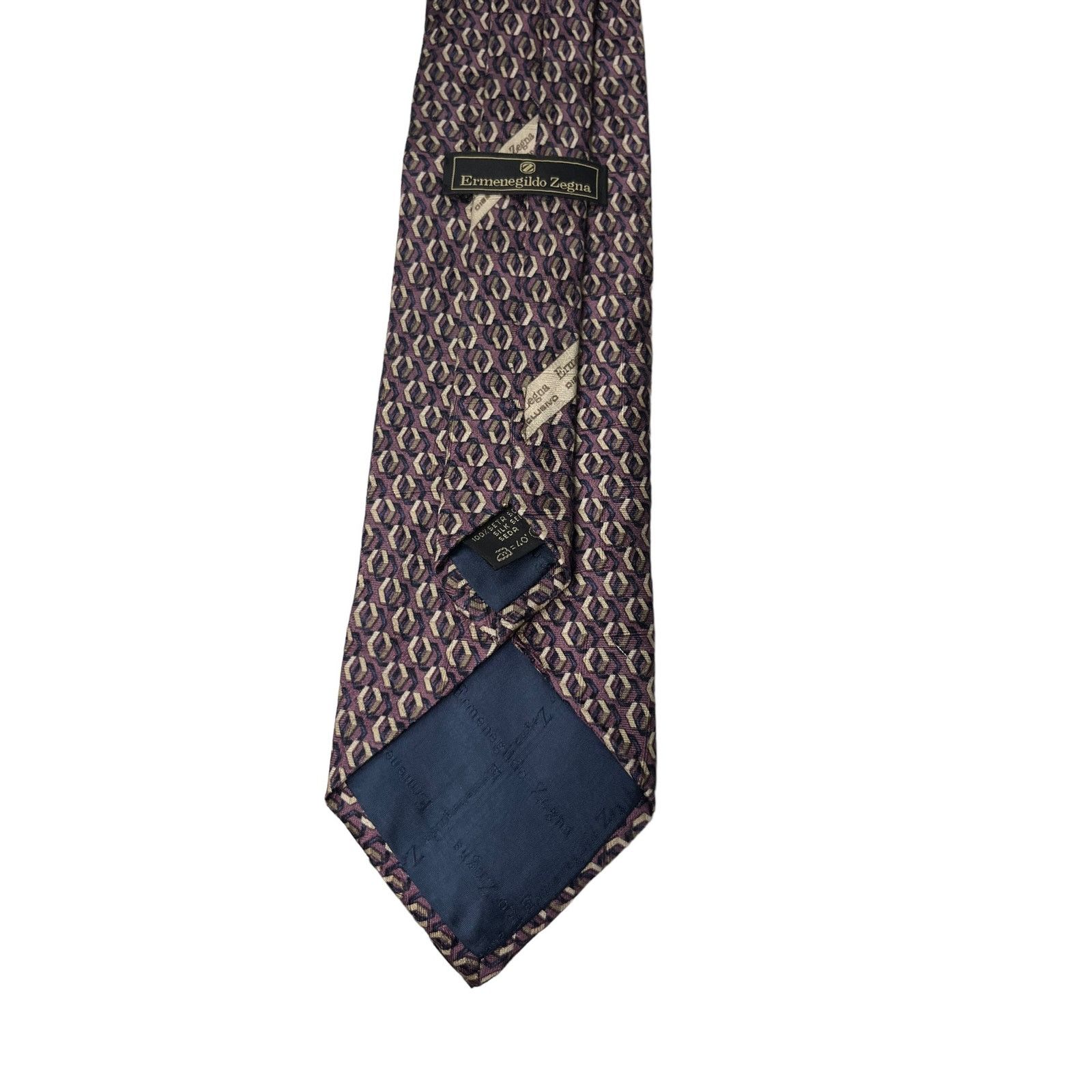 Ermenegildo Zegna Ermenegildo Zegna Purple Silk tie Made in Italy Size ONE SIZE - 7 Thumbnail