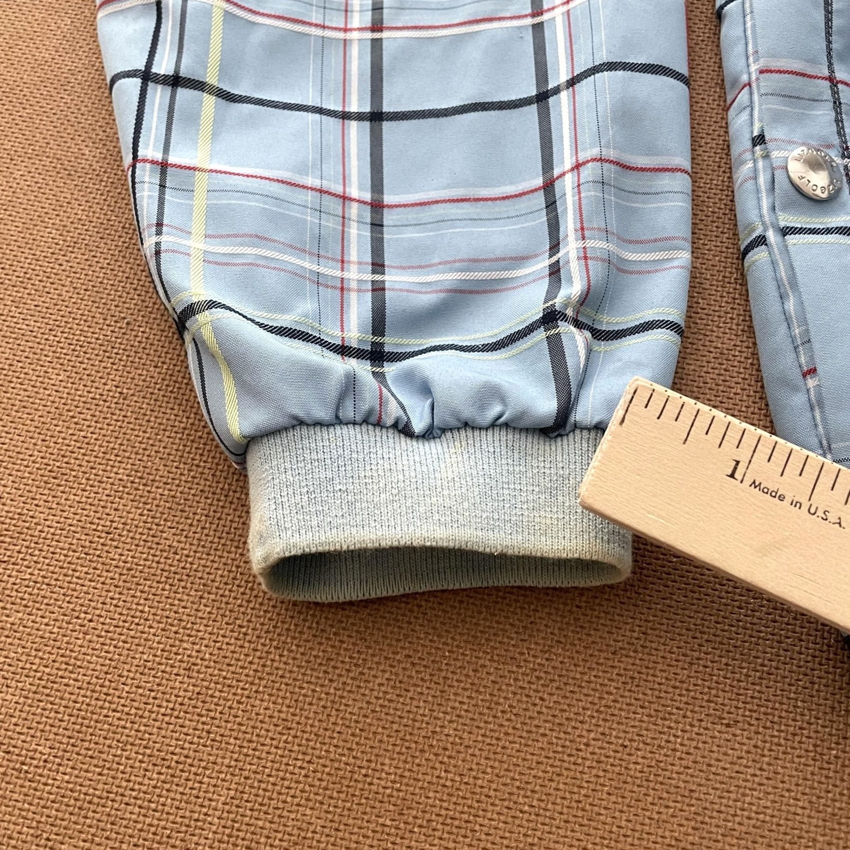 Liz Claiborne VINTAGE Liz Claiborne LizGolf Jacket Womens Large Blue Plaid Full Zip Collared Pockets Size L / US 10 / IT 46 - 2 Thumbnail