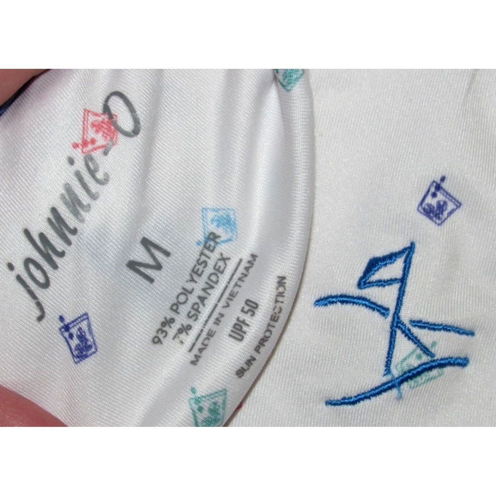 johnnie-O JOHNNIE O White Short Sleeve Cocktail Performance Polo Shirt Medium Mens Polo Size US M / EU 48-50 / 2 - 4 Thumbnail