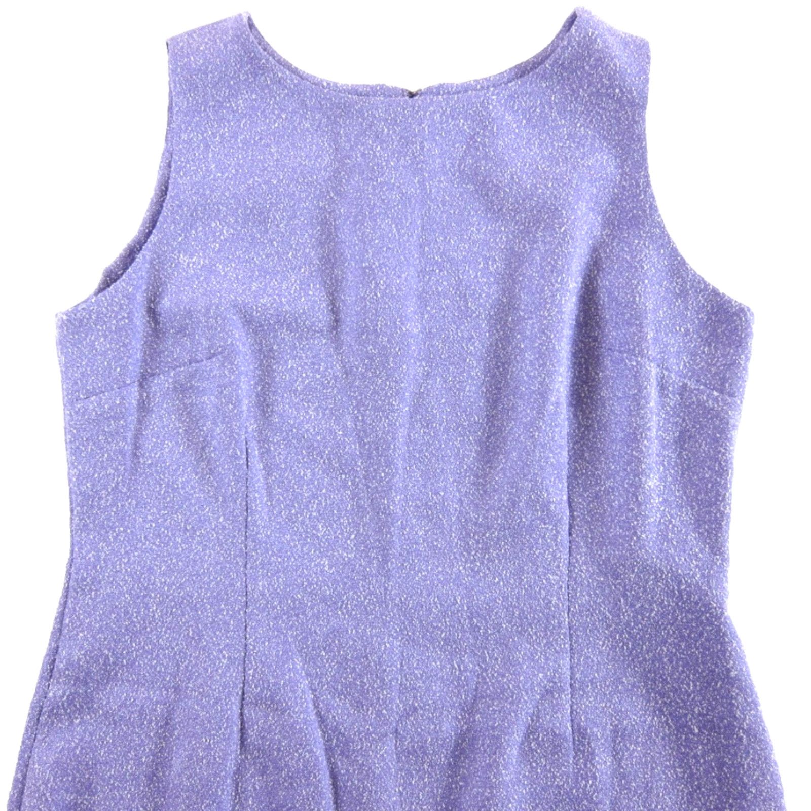 Vintage VINTAGE NWT Leslie Fay Purple Pansy Sleeveless Shift Tank Dress Women Size 14 Size XL / US 12-14 / IT 48-50 - 4 Thumbnail