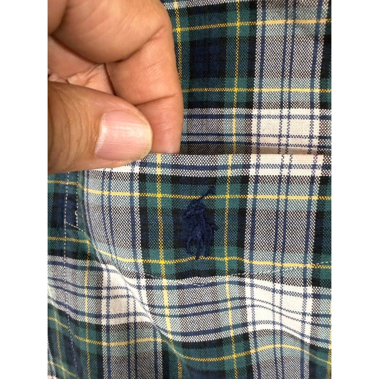 Polo Ralph Lauren Polo Ralph Lauren Shirt Mens L Green White Plaid Button Down Long Sleeve Size US L / EU 52-54 / 3 - 5 Thumbnail