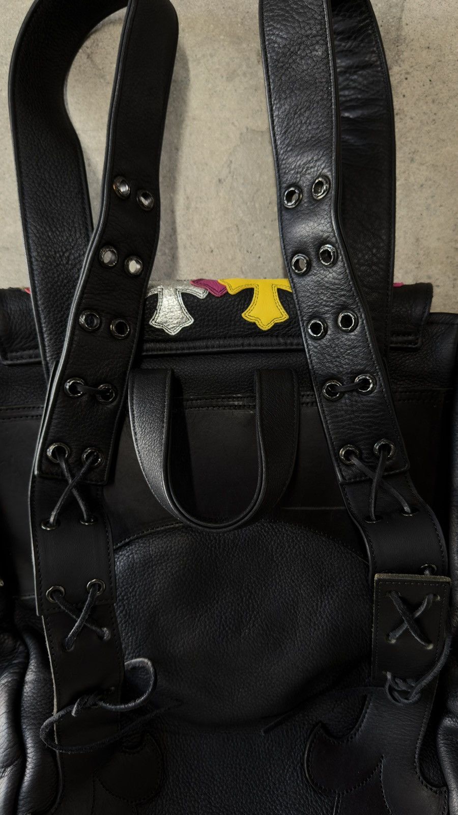 Chrome Hearts SUPER RARE!!!Chrome Hearts Multicolor Cross Patch Backpack Size ONE SIZE - 5 Thumbnail