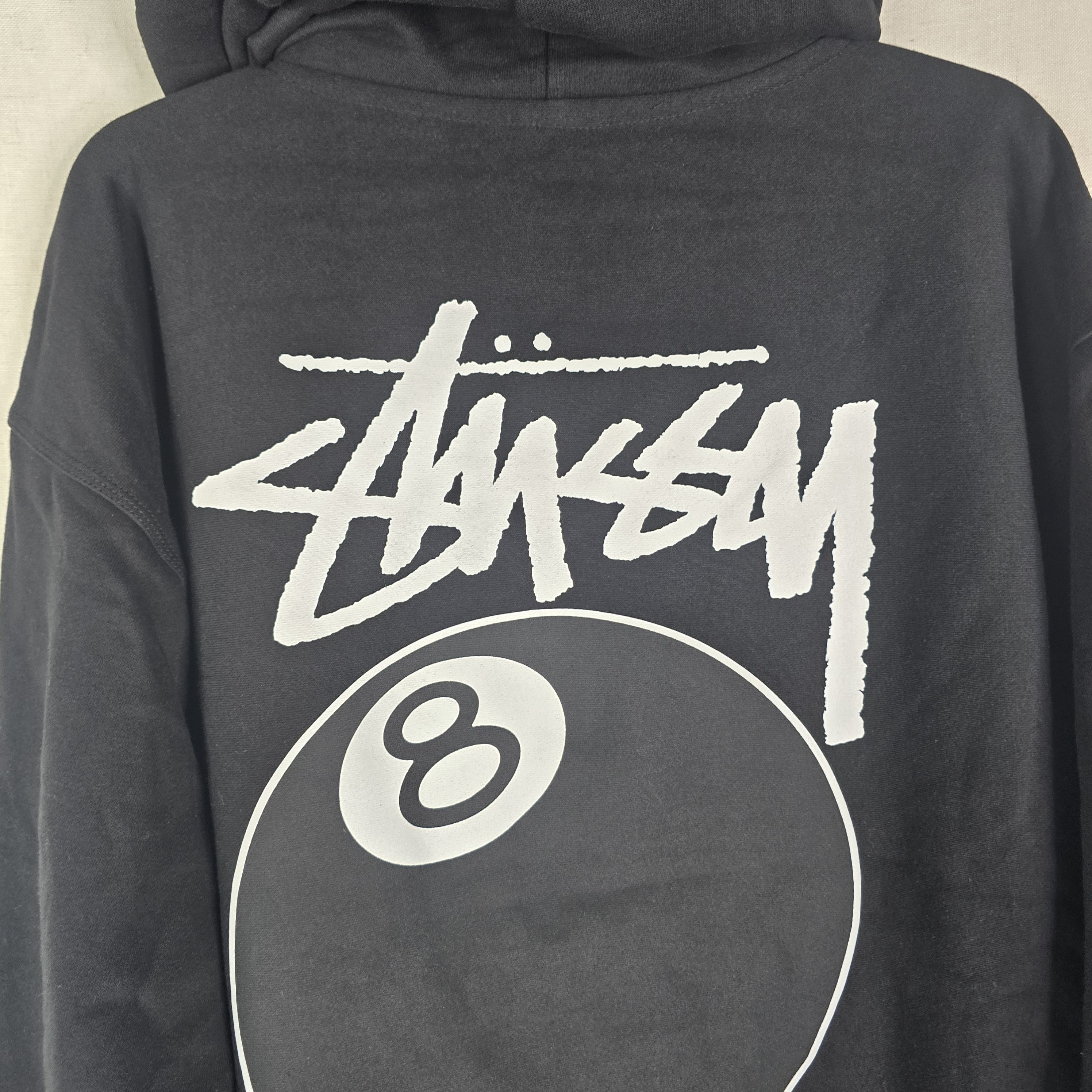 Stussy New STUSSY Mens Size XL Pullover 8 BALL HOODIE BLACK FA23 Size US XL / EU 56 / 4 - 2 Thumbnail