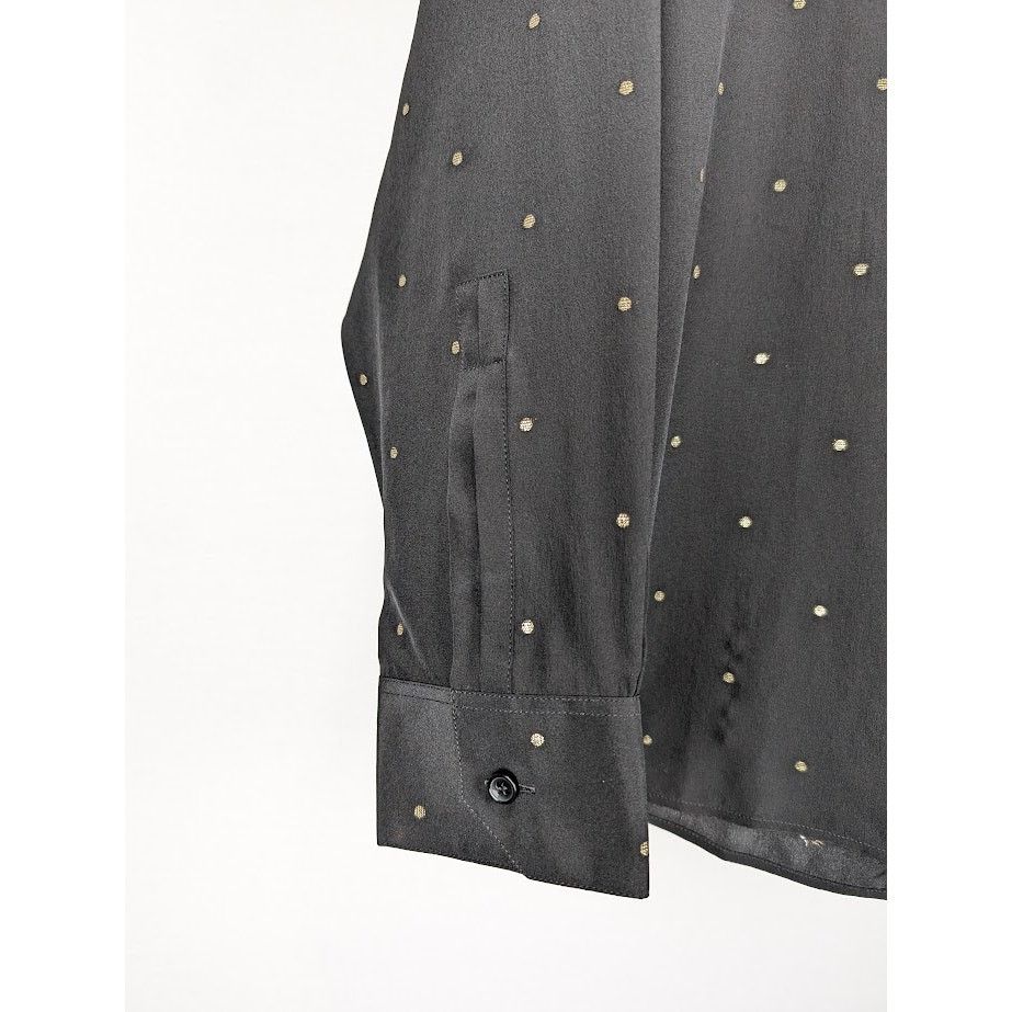 Saint Laurent Paris o1rshd1 Collar Classic Shirt in Black/Gold Size US XL / EU 56 / 4 - 7 Thumbnail