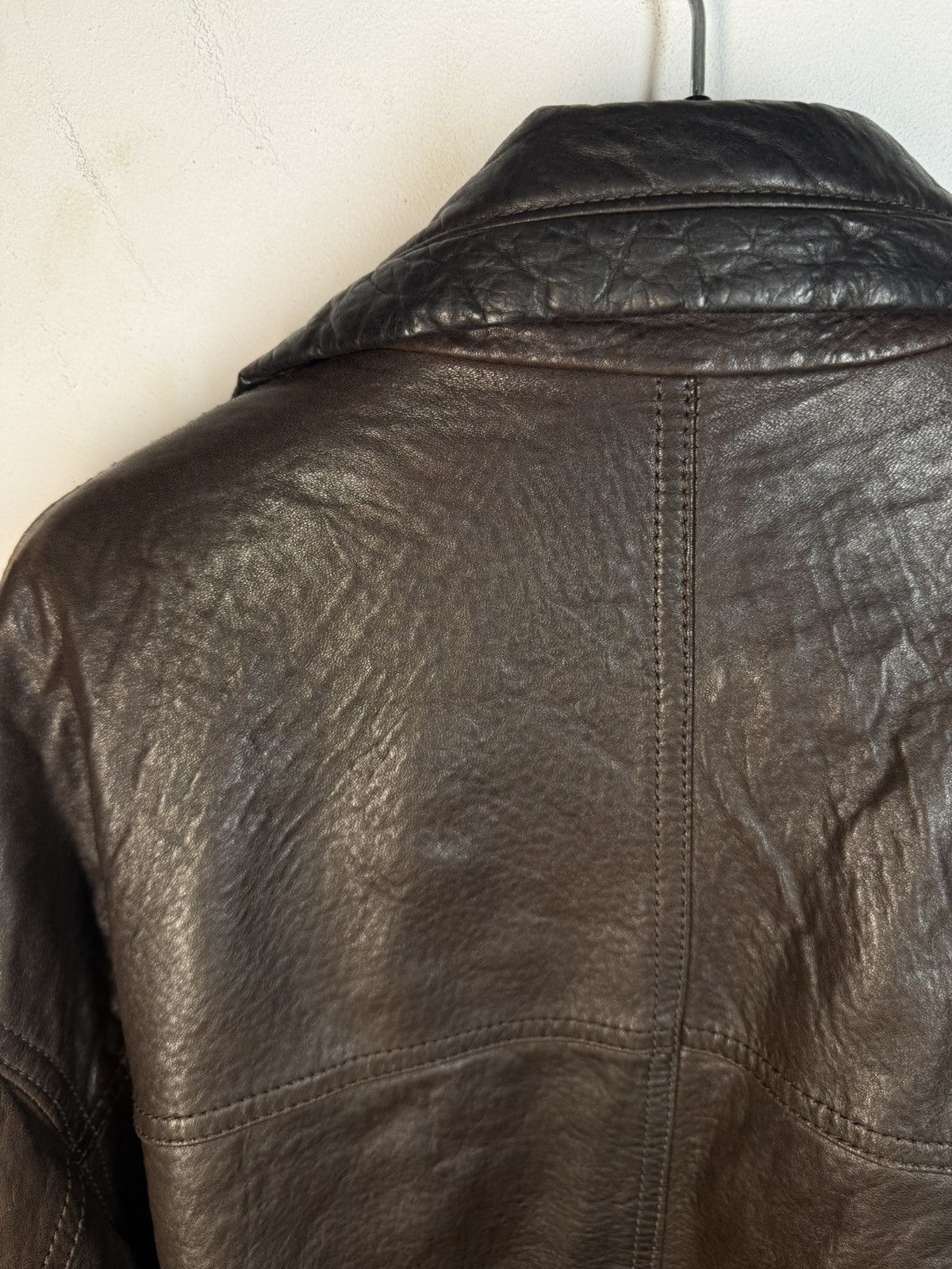 Yves Saint Laurent 90s Napa Leather YSL Jacket Soft Brown Warm Coat Long Size US L / EU 52-54 / 3 - 16 Thumbnail