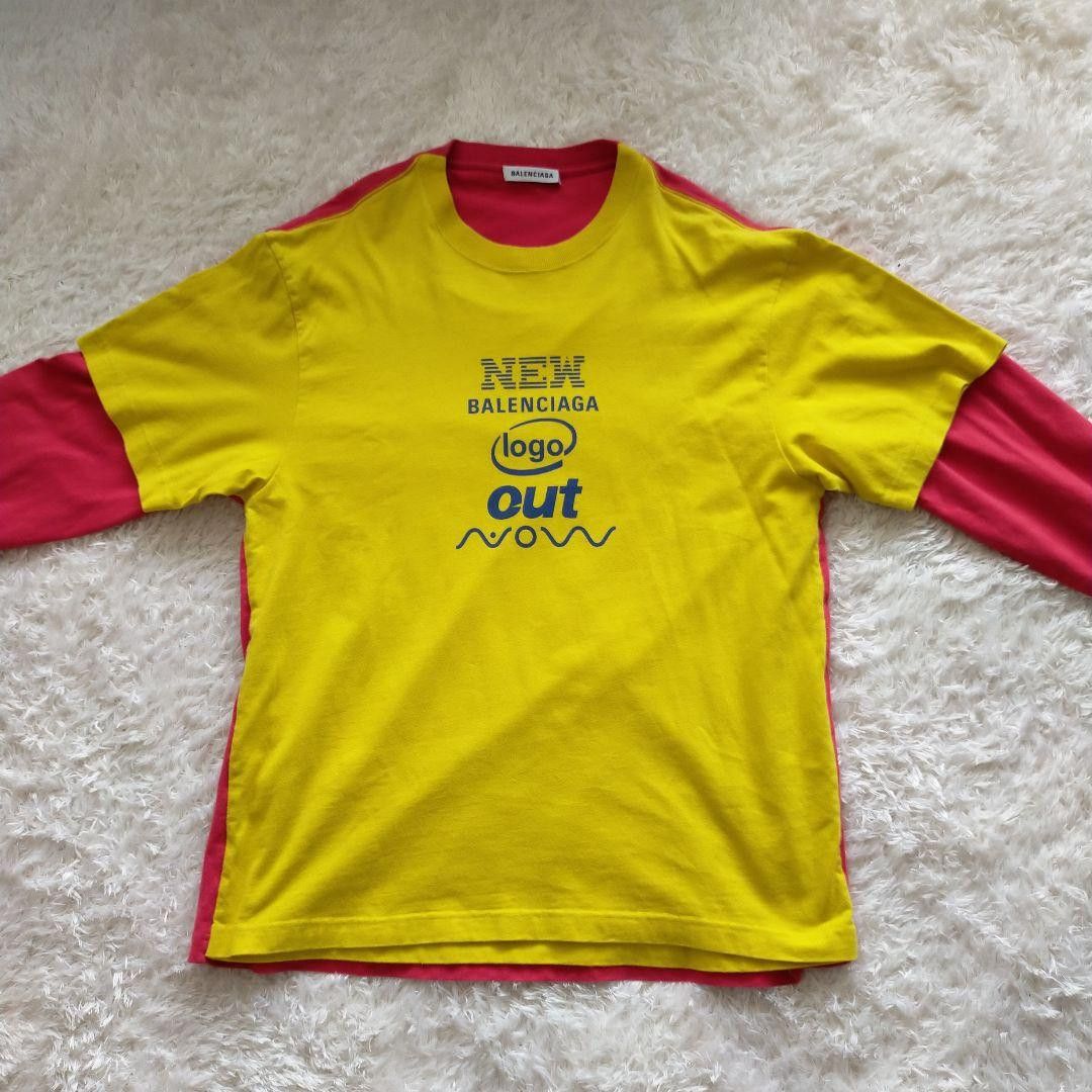 Balenciaga 2Way Cut and Sew T Shirt Size US S / EU 44-46 / 1 - 1 Thumbnail