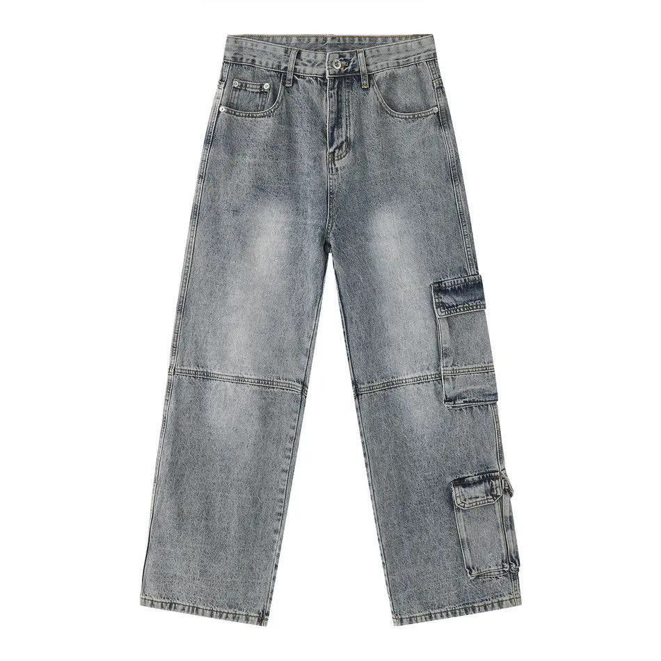 Japanese Brand Retro loose high street pocket jeans Size US 32 / EU 48 - 5 Thumbnail
