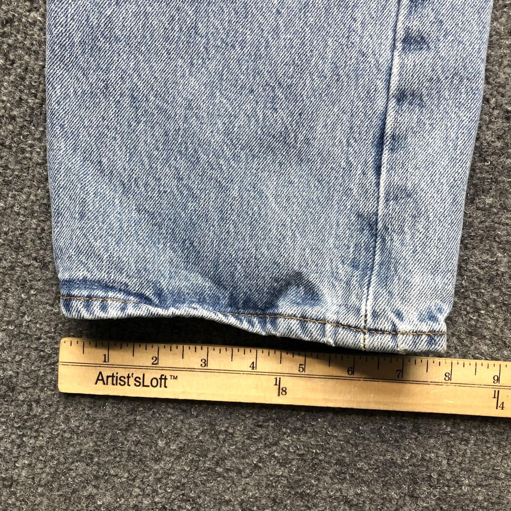 Levi's Levi's 501 Jeans Mens 38x30 Light Wash Blue Straight Denim Button Fly Pants Size US 38 / EU 54 - 4 Thumbnail