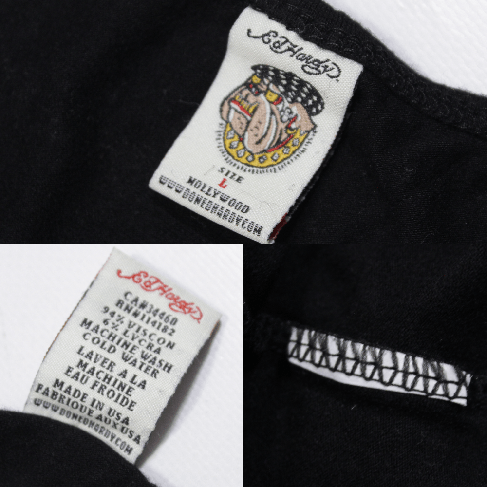 Christian Audigier Y2K Skull Logo Tank Top Vintage Made in USA Size L / US 10 / IT 46 - 9 Thumbnail