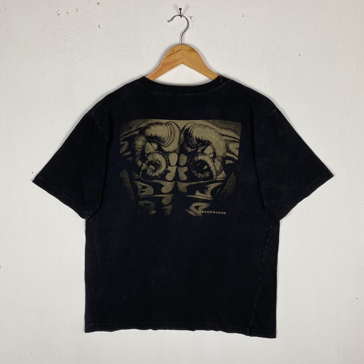 Expert Horror VINTAGE RED DRAGON THRILLER MYSTERY MOVIE PROMO TEE Size US M / EU 48-50 / 2 - 2 Thumbnail