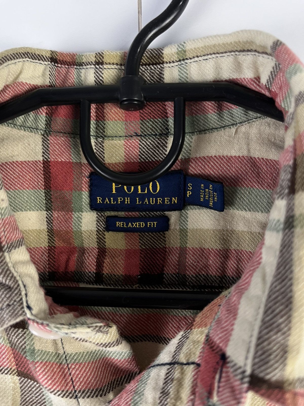 Ralph Lauren Ralph Lauren Men's Cotton Plaid Long Sleeve Shirt Button Up Size US S / EU 44-46 / 1 - 7 Thumbnail