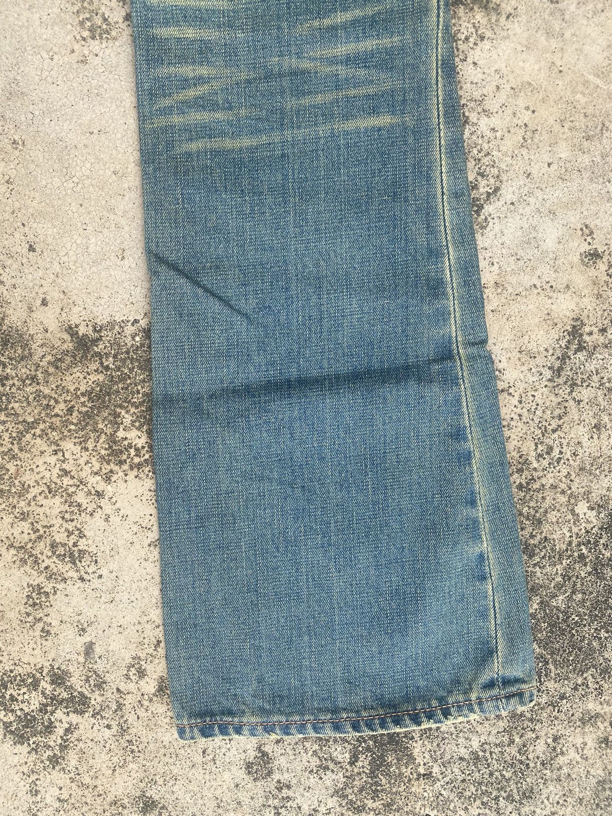 If Six Was Nine × Japanese Brand Flare Jeans Bonds & Peace Patchwork Fade Bootcut Size US 31 - 17 Thumbnail