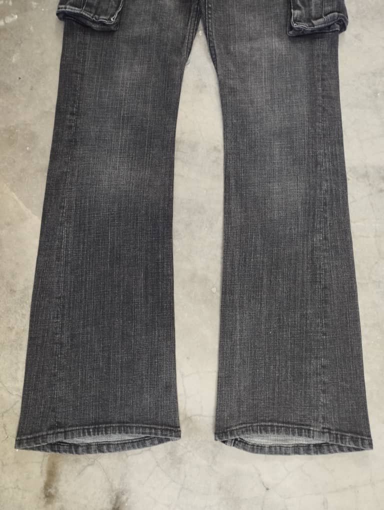Tornado Mart Flare Jeans Japan Black Cargo Denim Oririn Bootcut Jeans Size US 29 - 4 Thumbnail