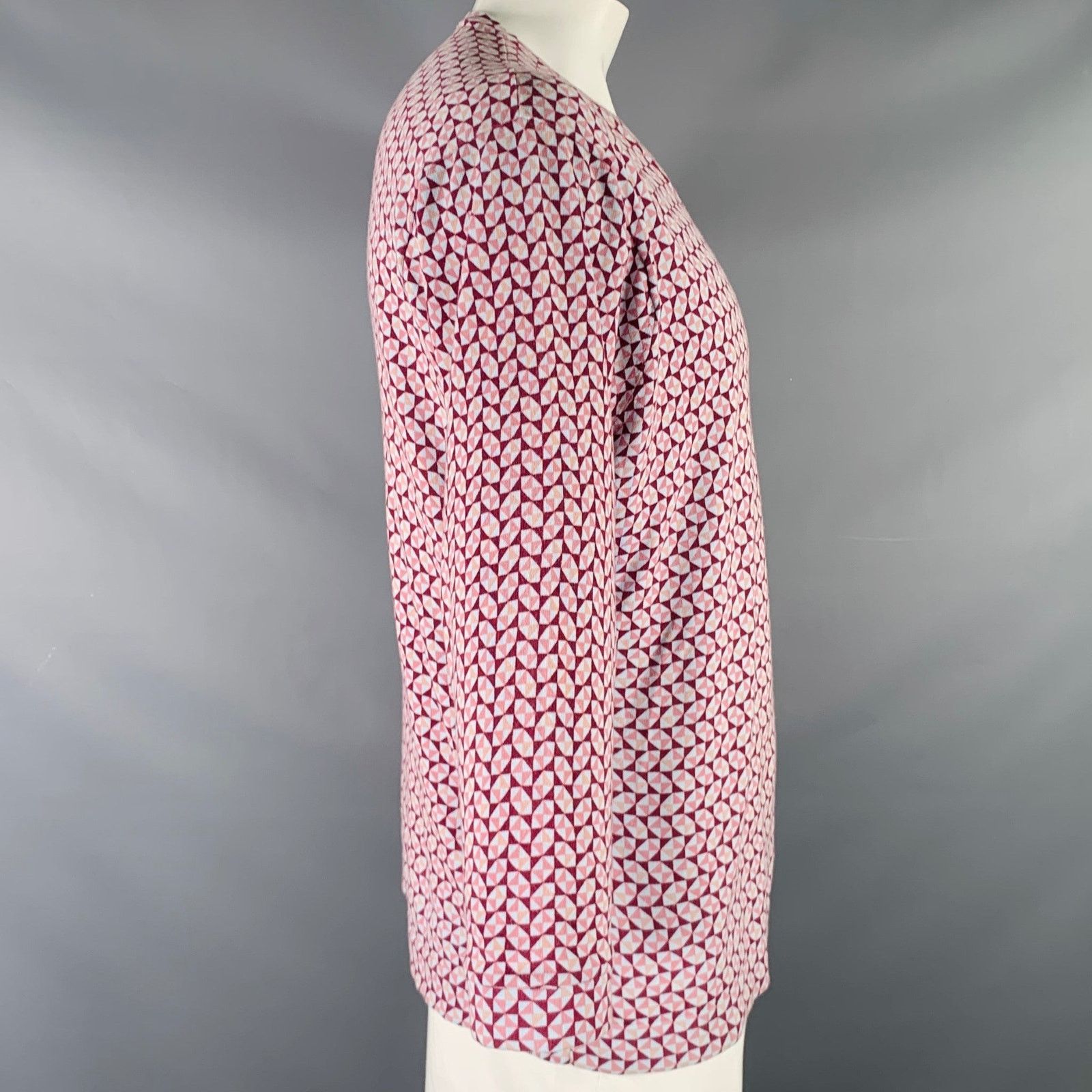 Paul Smith Size XXL Light Blue Multi Color Geometric Cotton Pullover Size US XXL / EU 58 / 5 - 3 Thumbnail